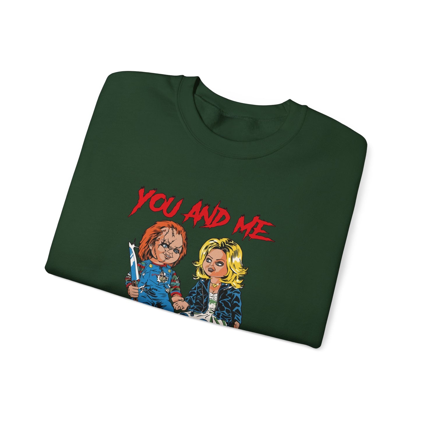 Chucky and bride Halloween Sweatshirt