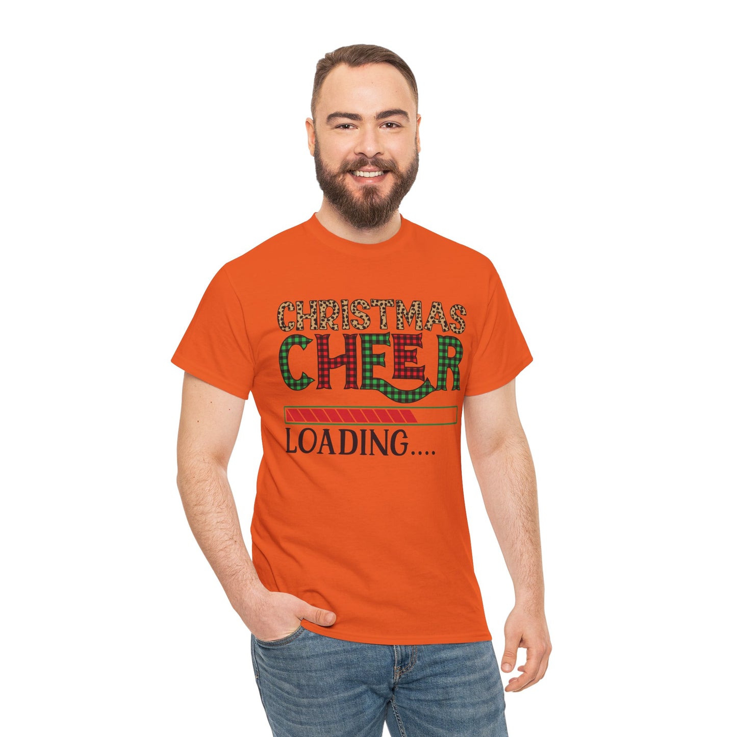 Christmas Cheer Loading Unisex Heavy Cotton Tee