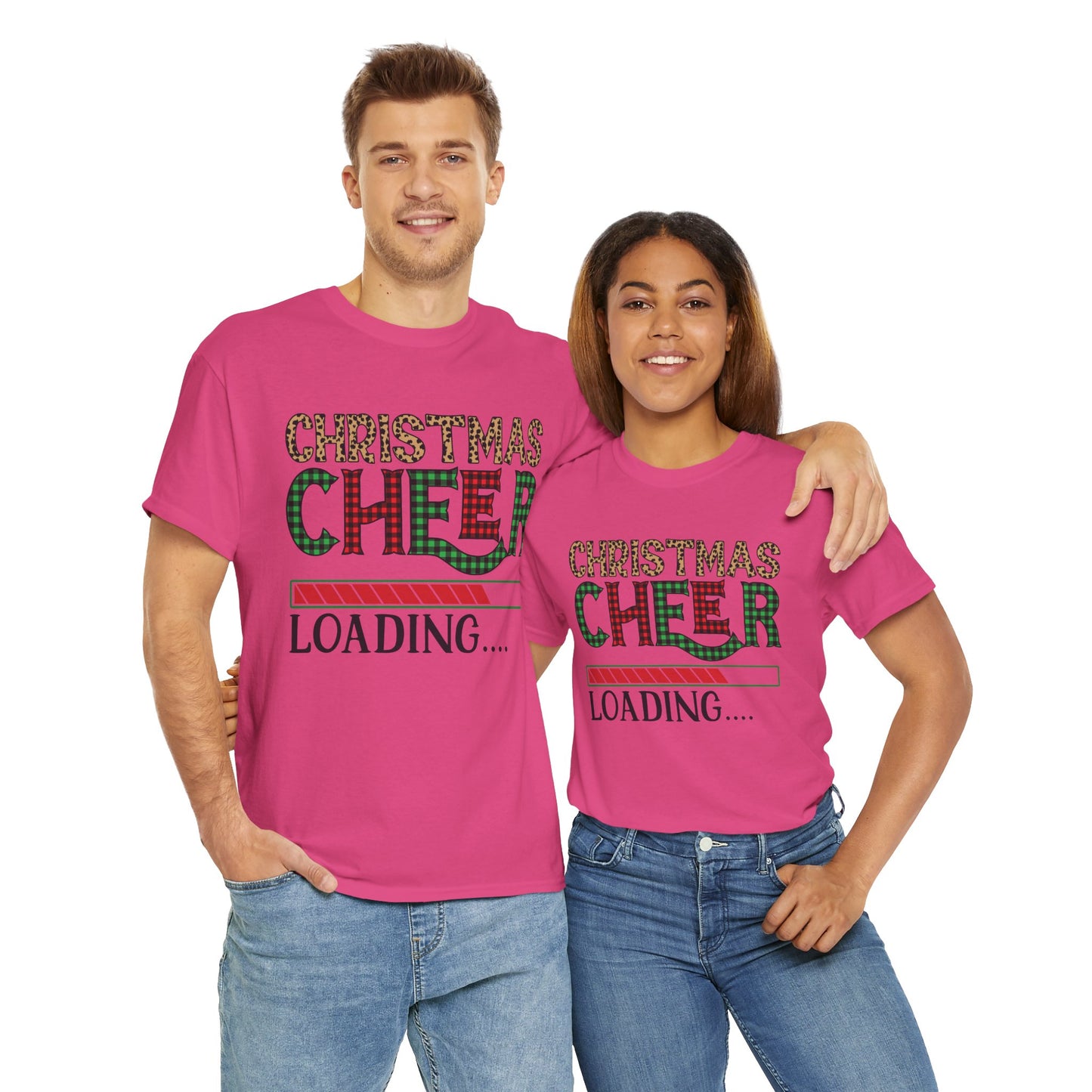 Christmas Cheer Loading Unisex Heavy Cotton Tee