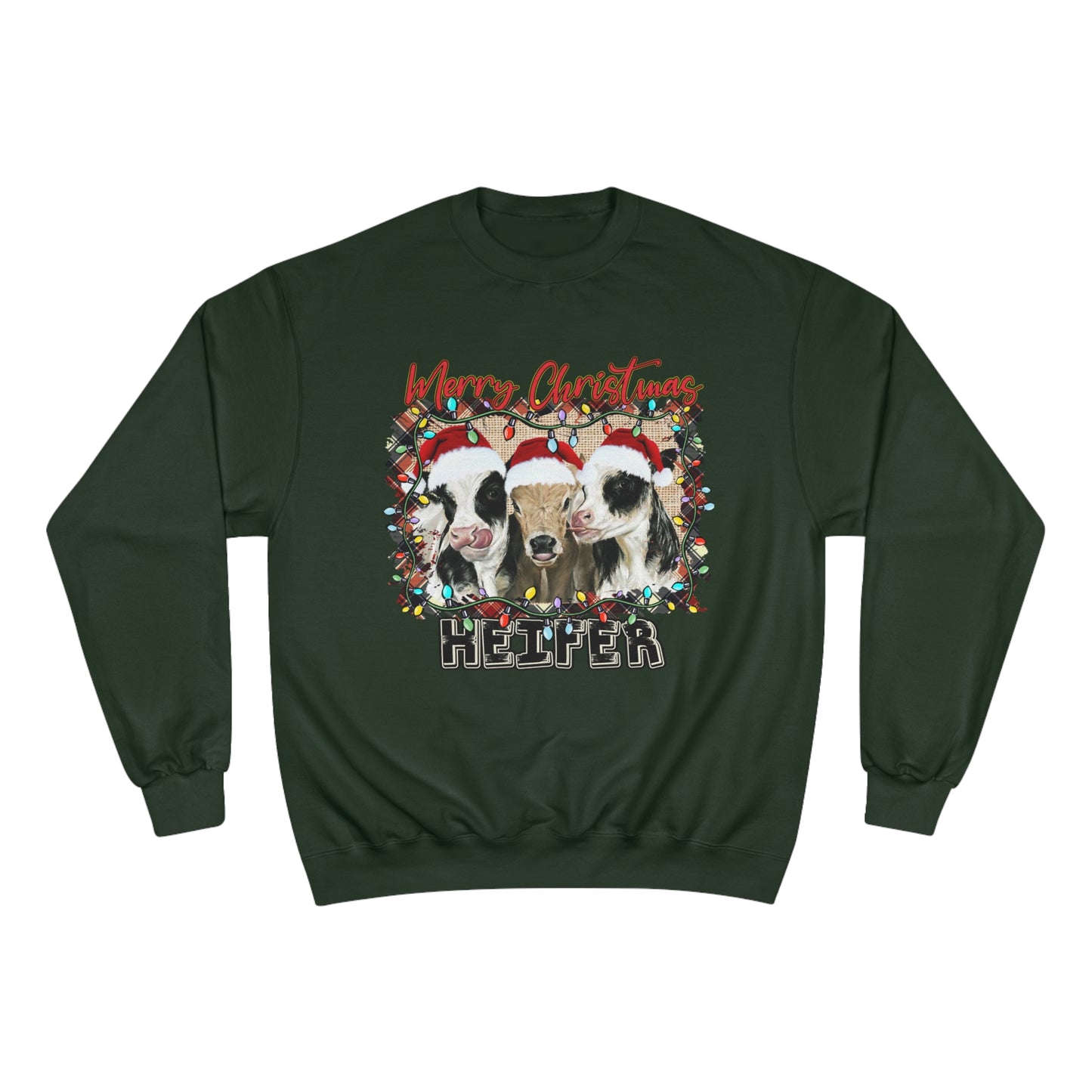 Merry Christmas Heffer Champion Sweatshirt