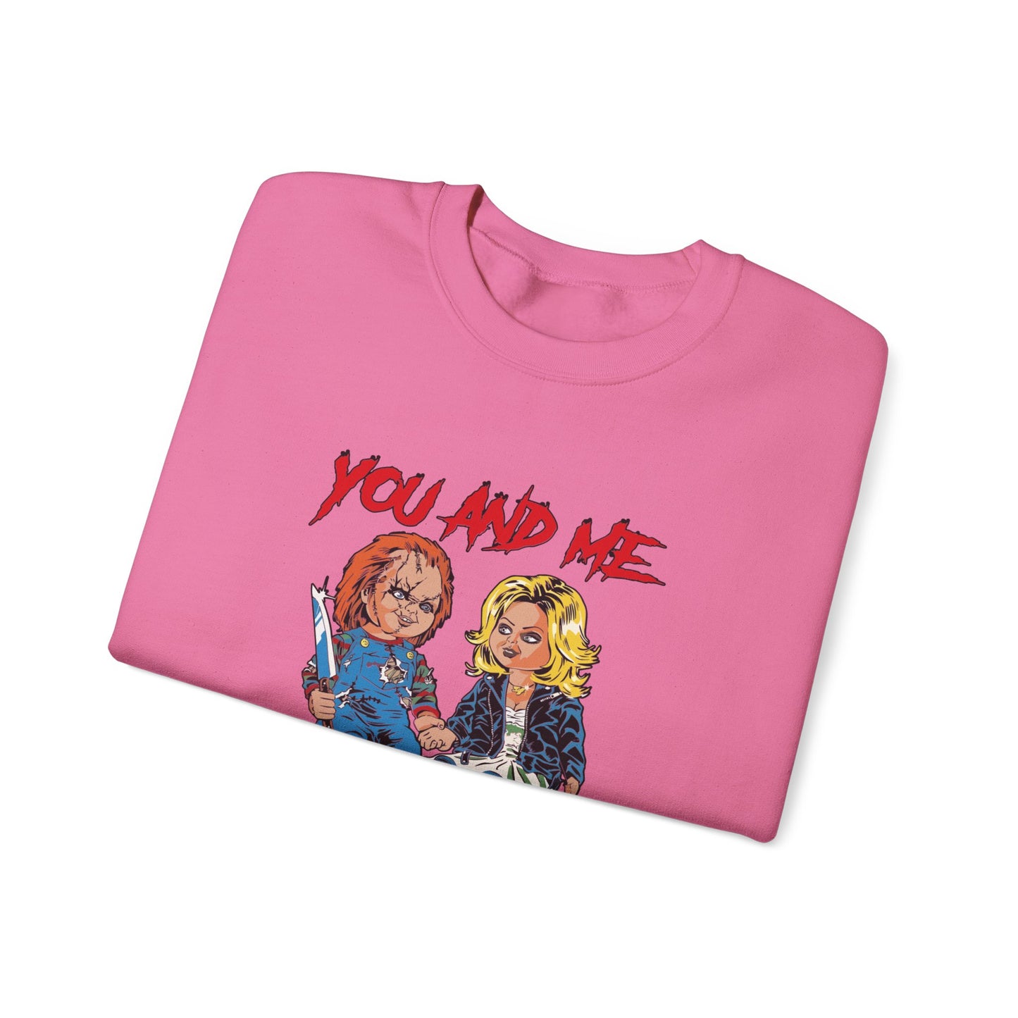 Chucky and bride Halloween Sweatshirt