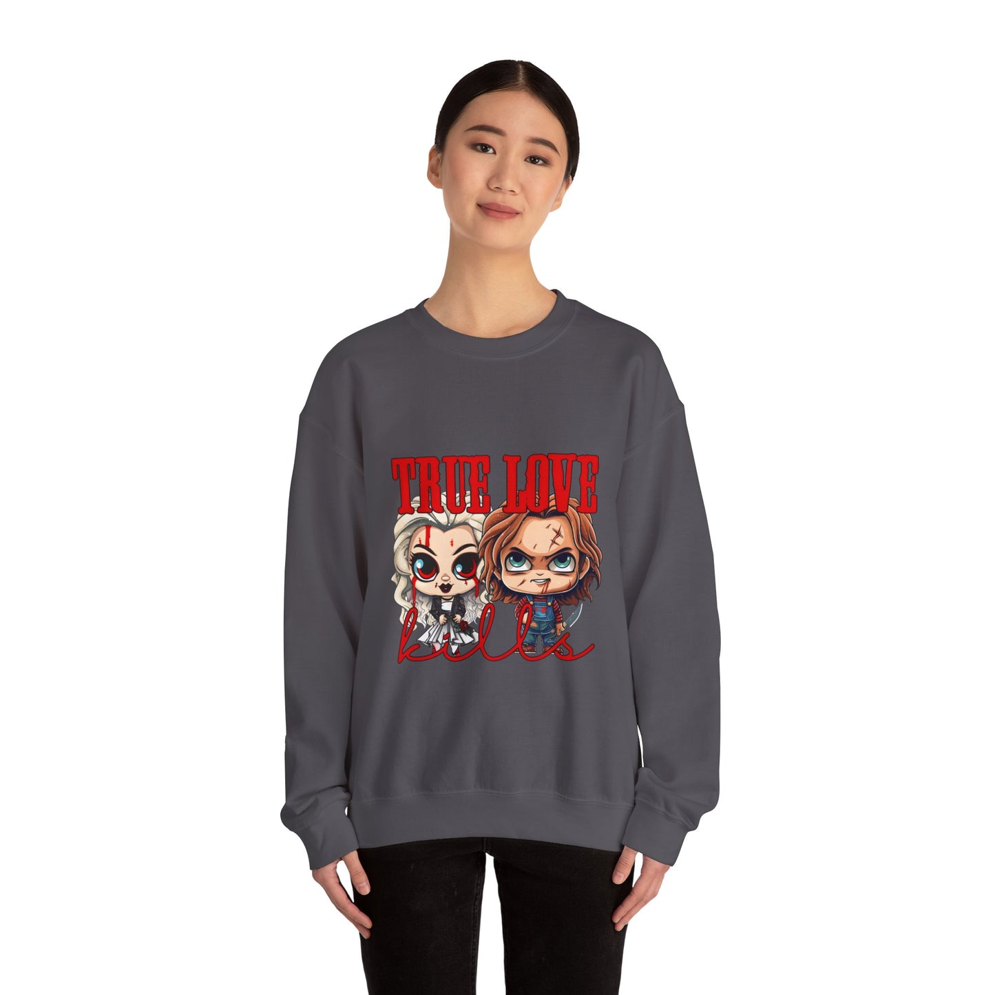 Chucky and bride Halloween Sweatshirt
