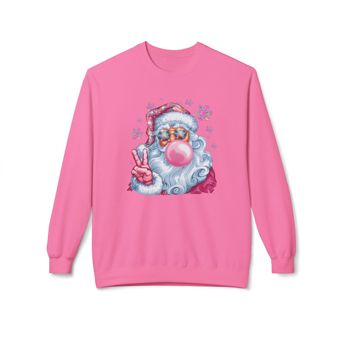 Santa Claus Midweight Softstyle Fleece Crewneck Sweatshirt