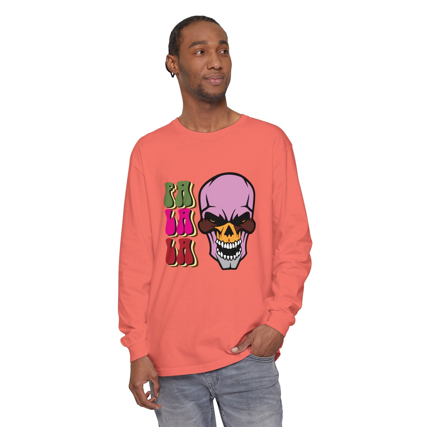 Skull Graphic Long Sleeve T-Shirt for Christmas