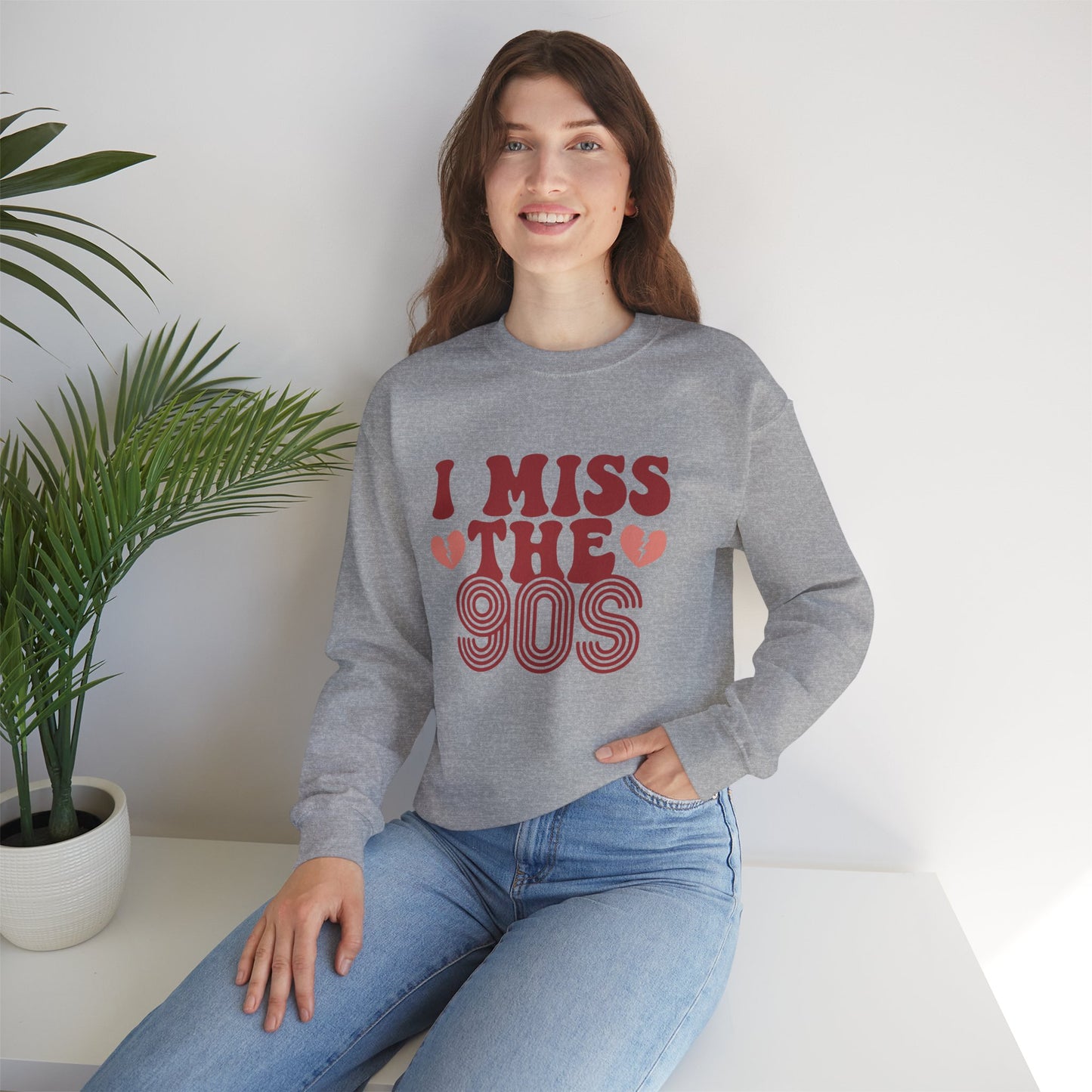 Retro 90s Crewneck Sweatshirt - I Miss the 90s Design