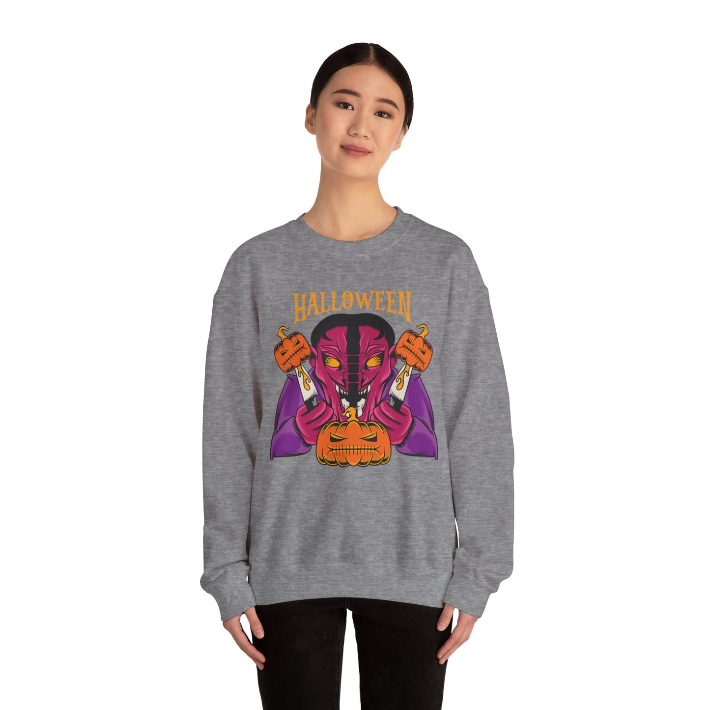 Halloween Crewneck Sweatshirt - Bold Graphic Design