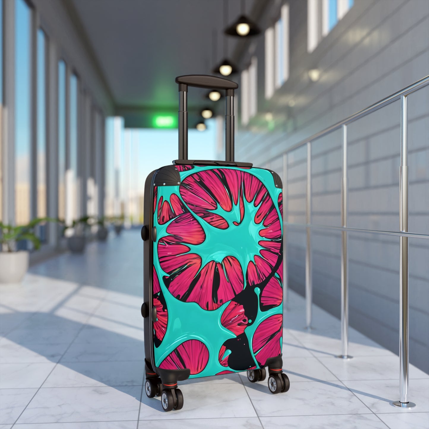 Vibrant Floral Suitcase for Travel Enthusiasts