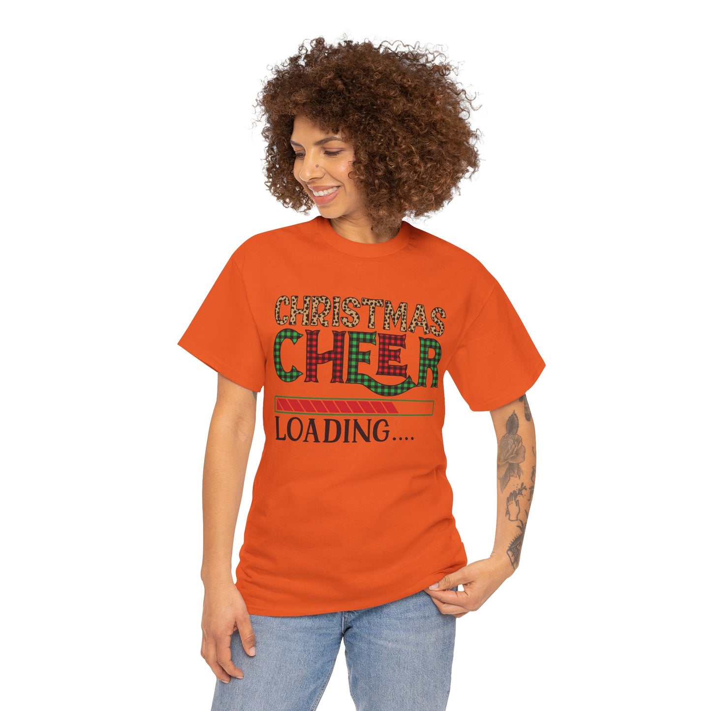 Christmas Cheer Loading Unisex Heavy Cotton Tee