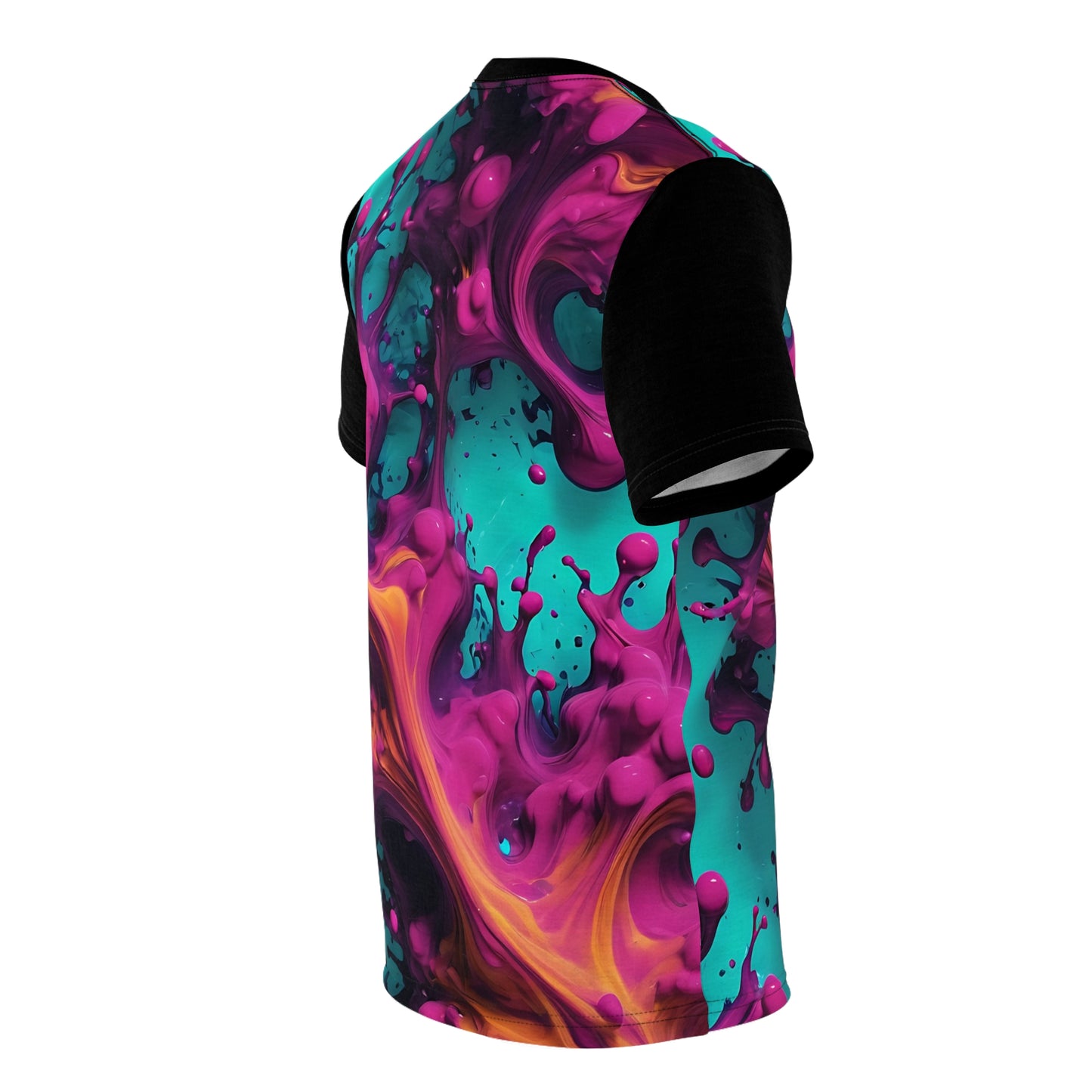 Vibrant Artistic Unisex Tee - Colorful Splash Design