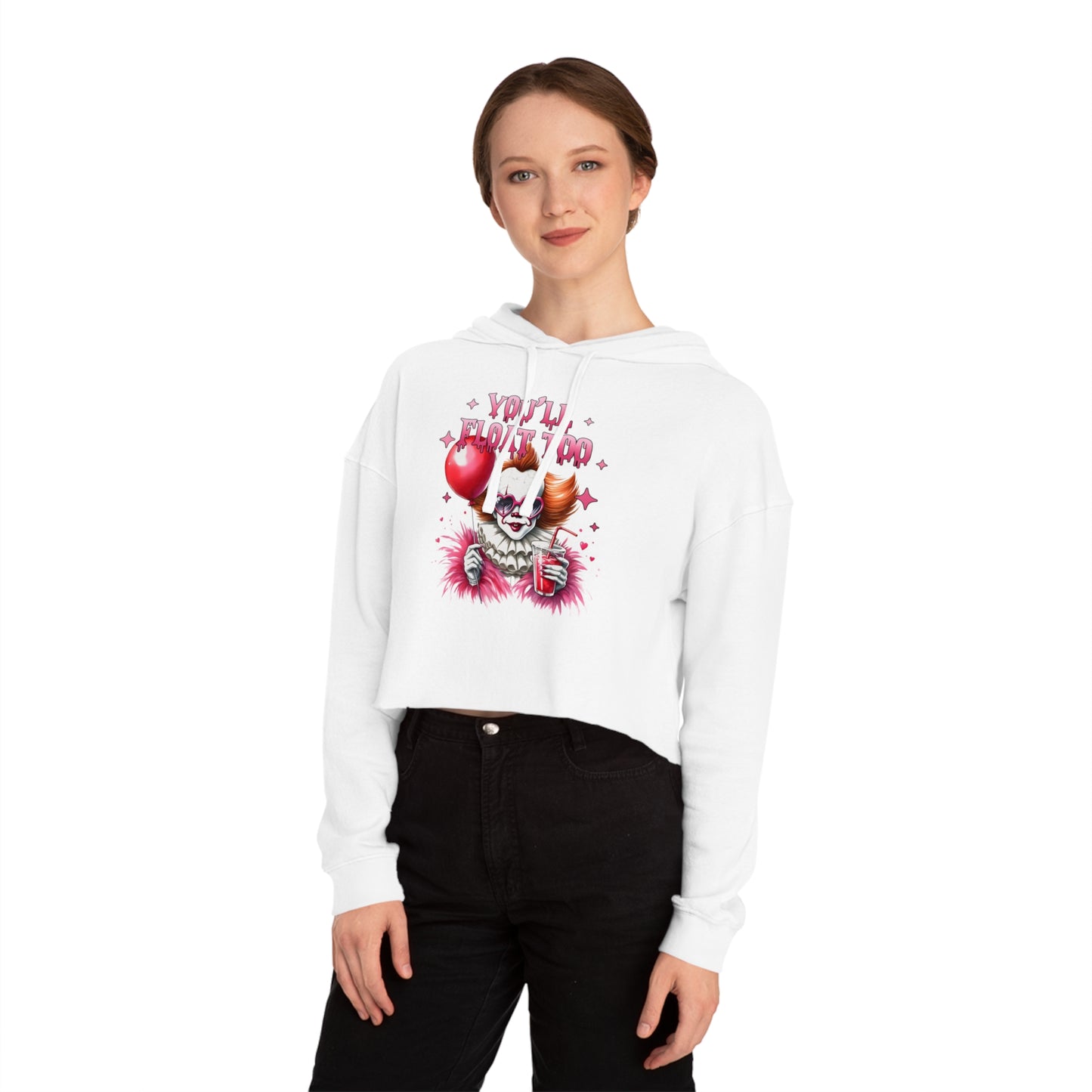 Halloween Cropped Hooded Sweatshirt