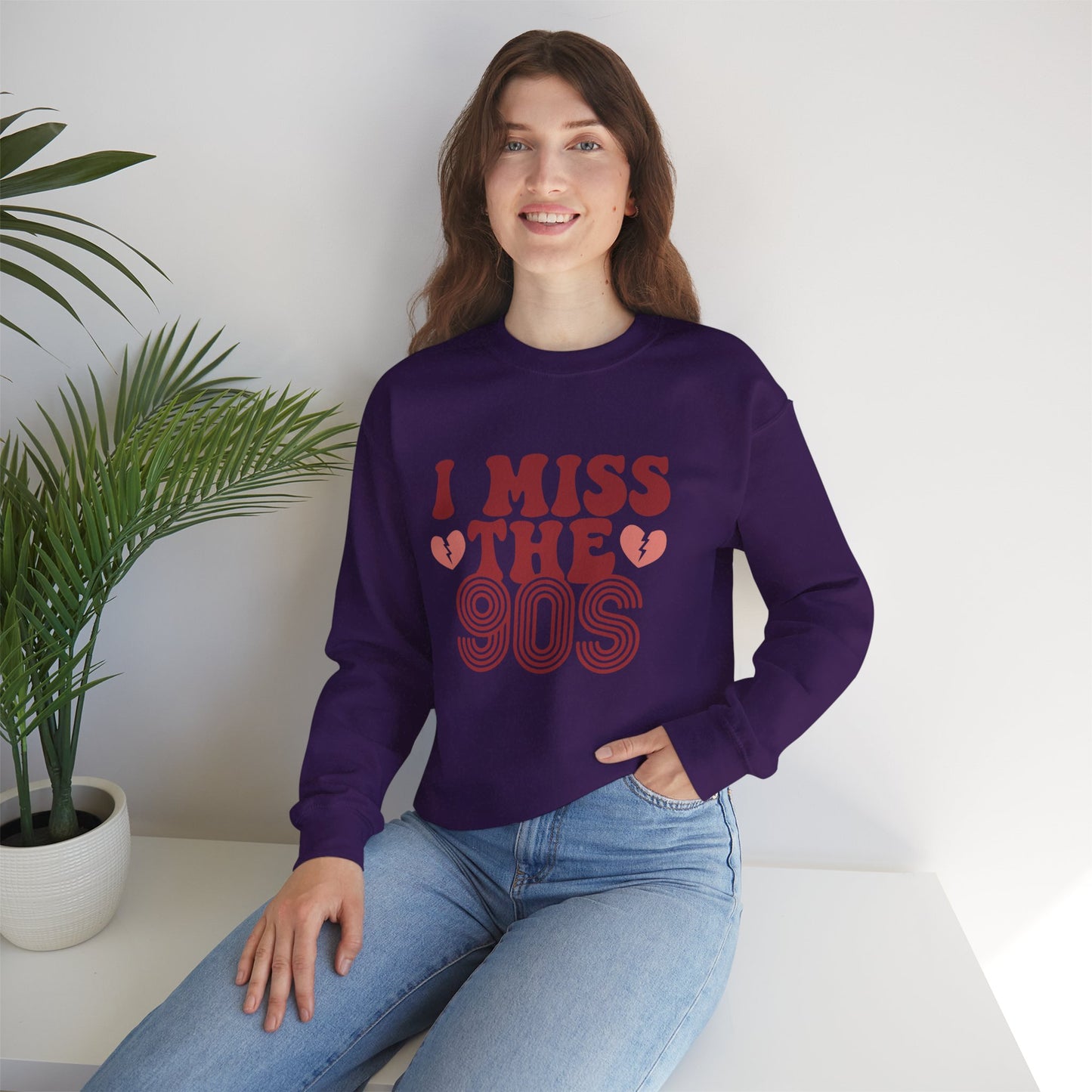 Retro 90s Crewneck Sweatshirt - I Miss the 90s Design