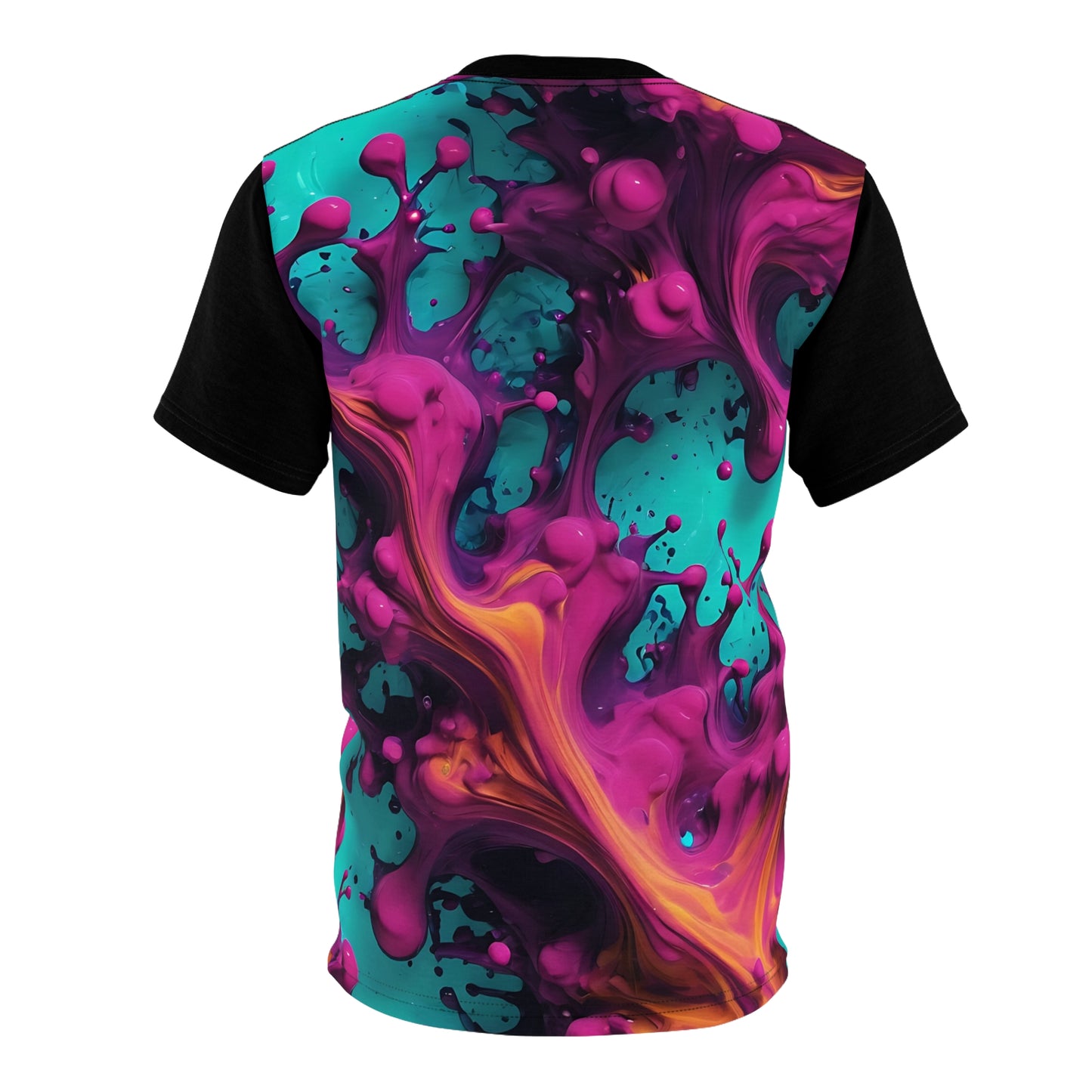 Vibrant Artistic Unisex Tee - Colorful Splash Design