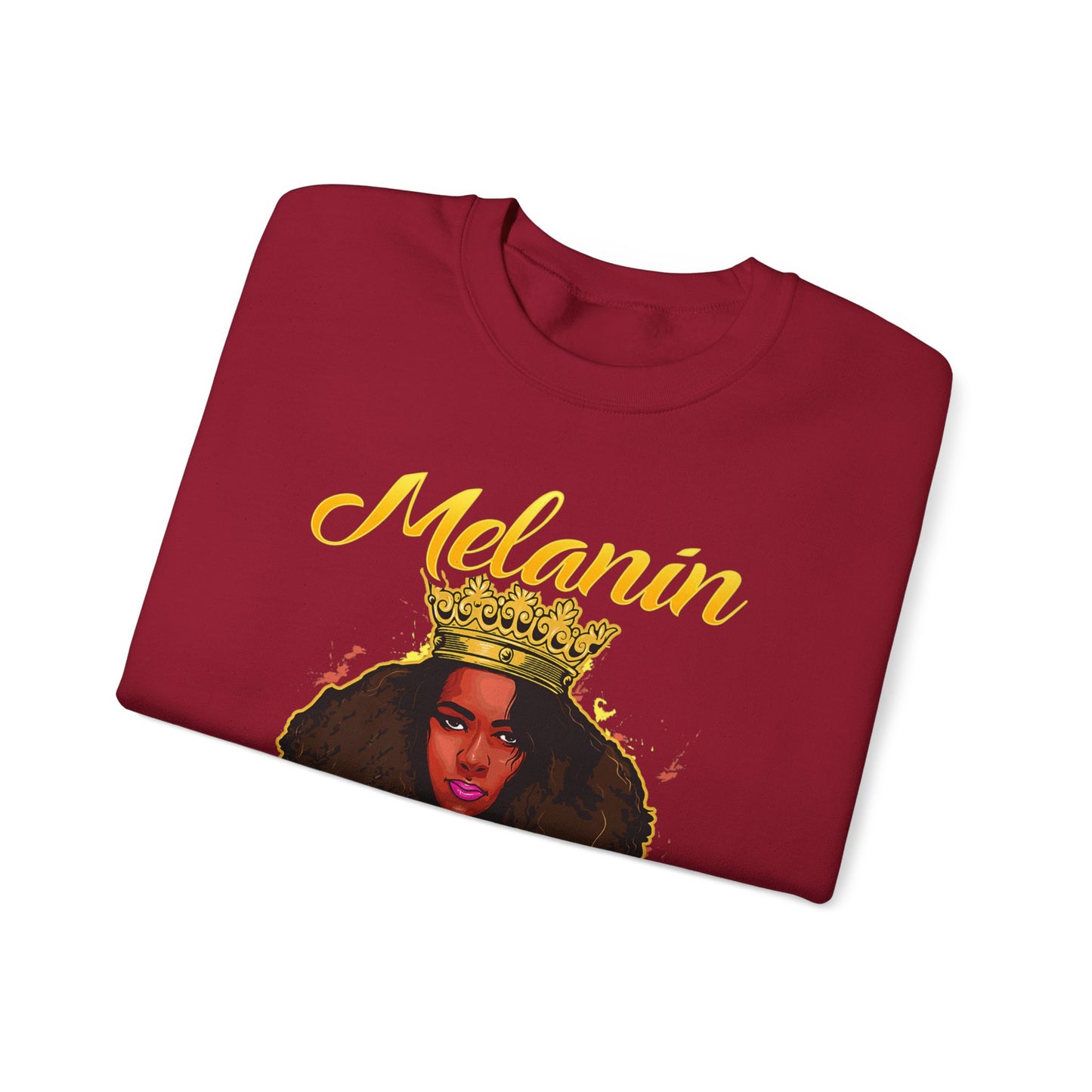 Melanin Queen Heavy Blend Crewneck Sweatshirt