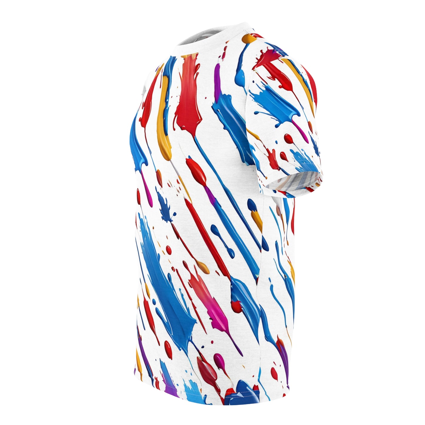Colorful Paint Splash Unisex Tee - Artistic Graphic Shirt for Creative Souls