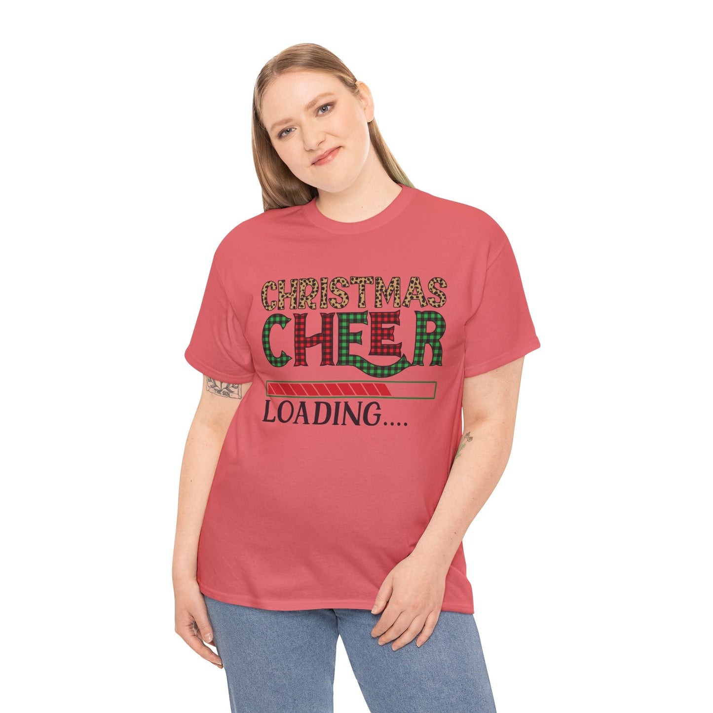 Christmas Cheer Loading Unisex Heavy Cotton Tee