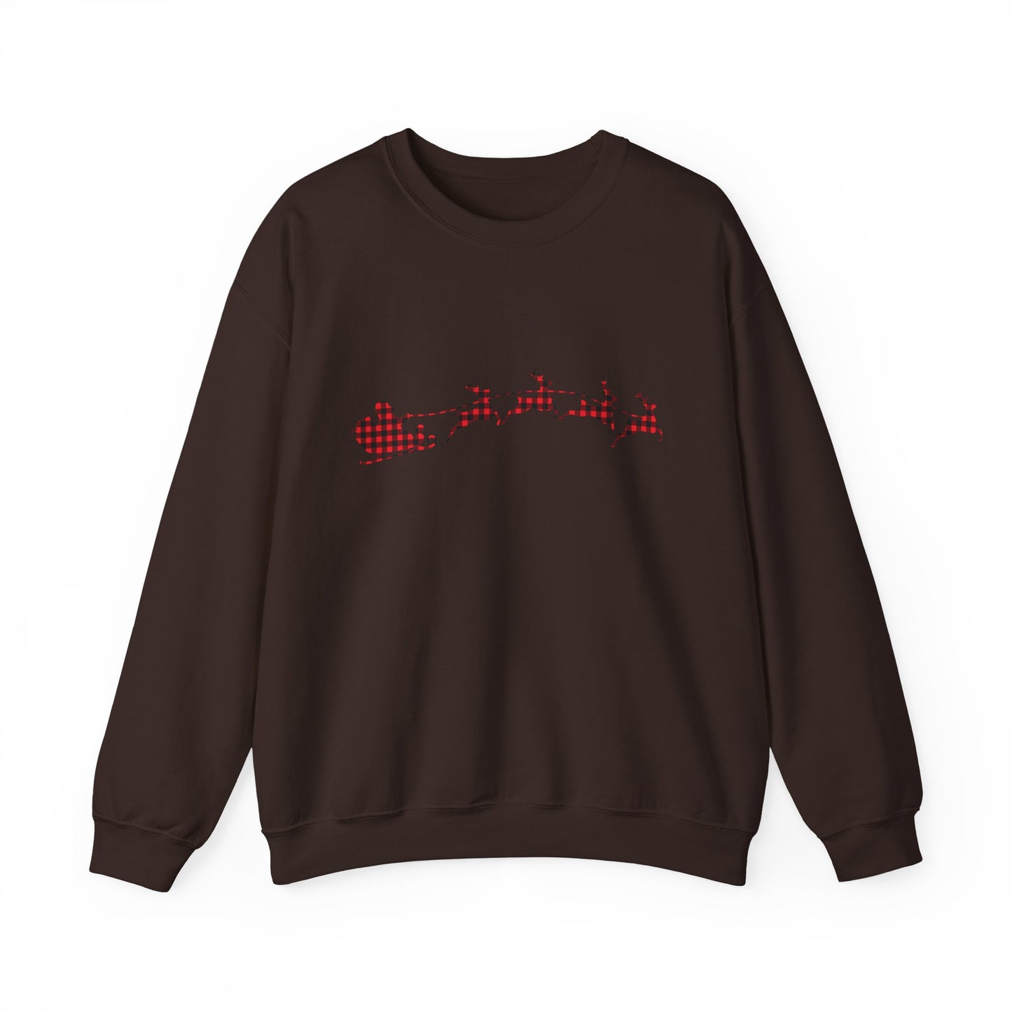 Unisex Christmas Crewneck Sweatshirt - Rudolph & Santa's Reindeer Treats Design