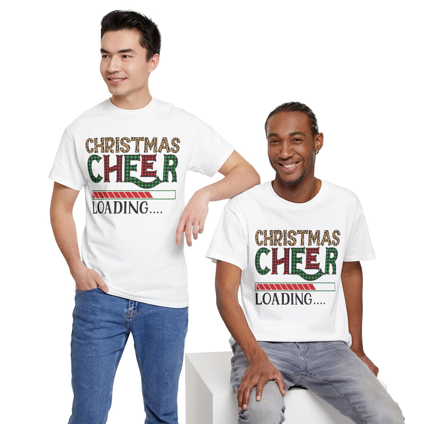 Christmas Cheer Loading Unisex Heavy Cotton Tee