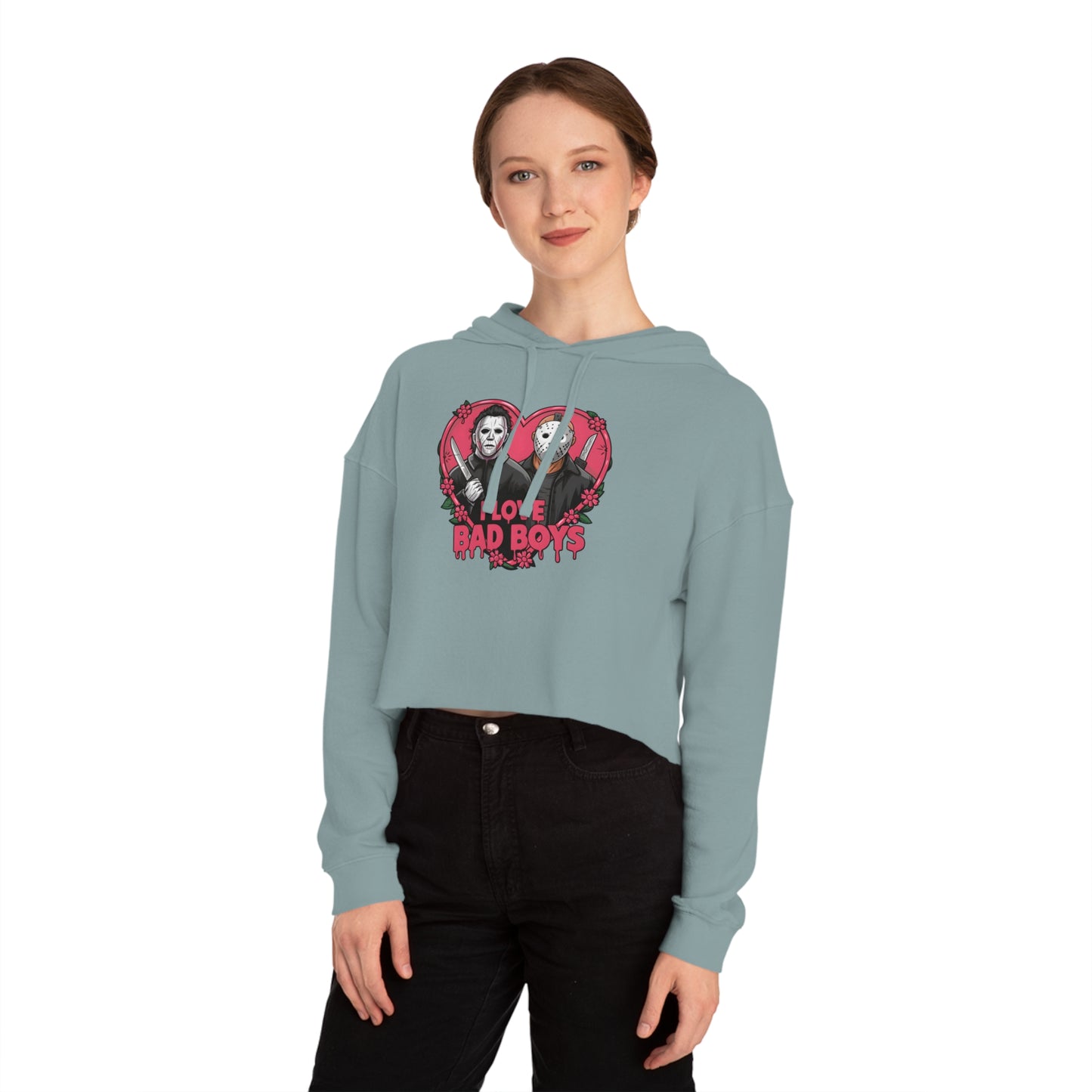 Halloween Cropped Hooded Sweatshirt