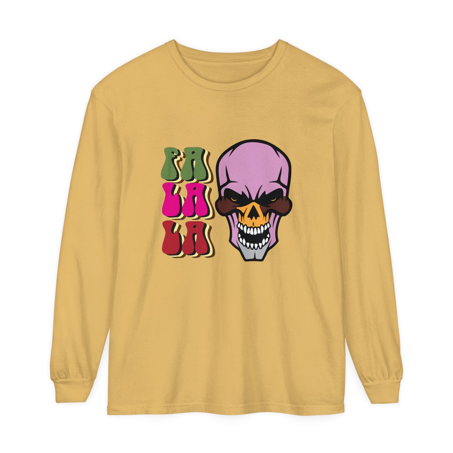 Skull Graphic Long Sleeve T-Shirt for Christmas