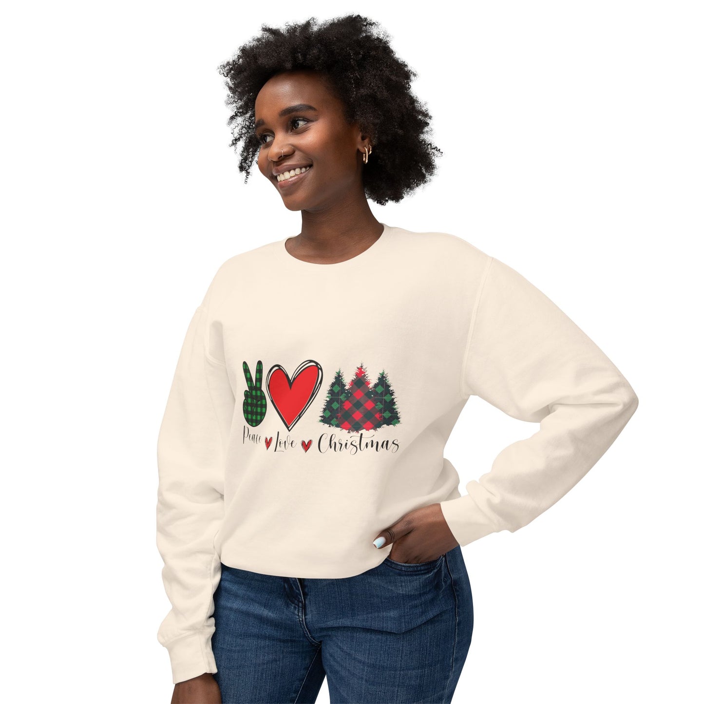 Christmas Peace Love Unisex Sweatshirt