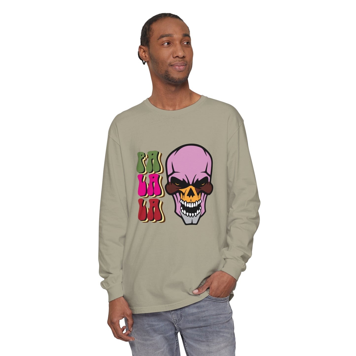 Skull Graphic Long Sleeve T-Shirt for Christmas