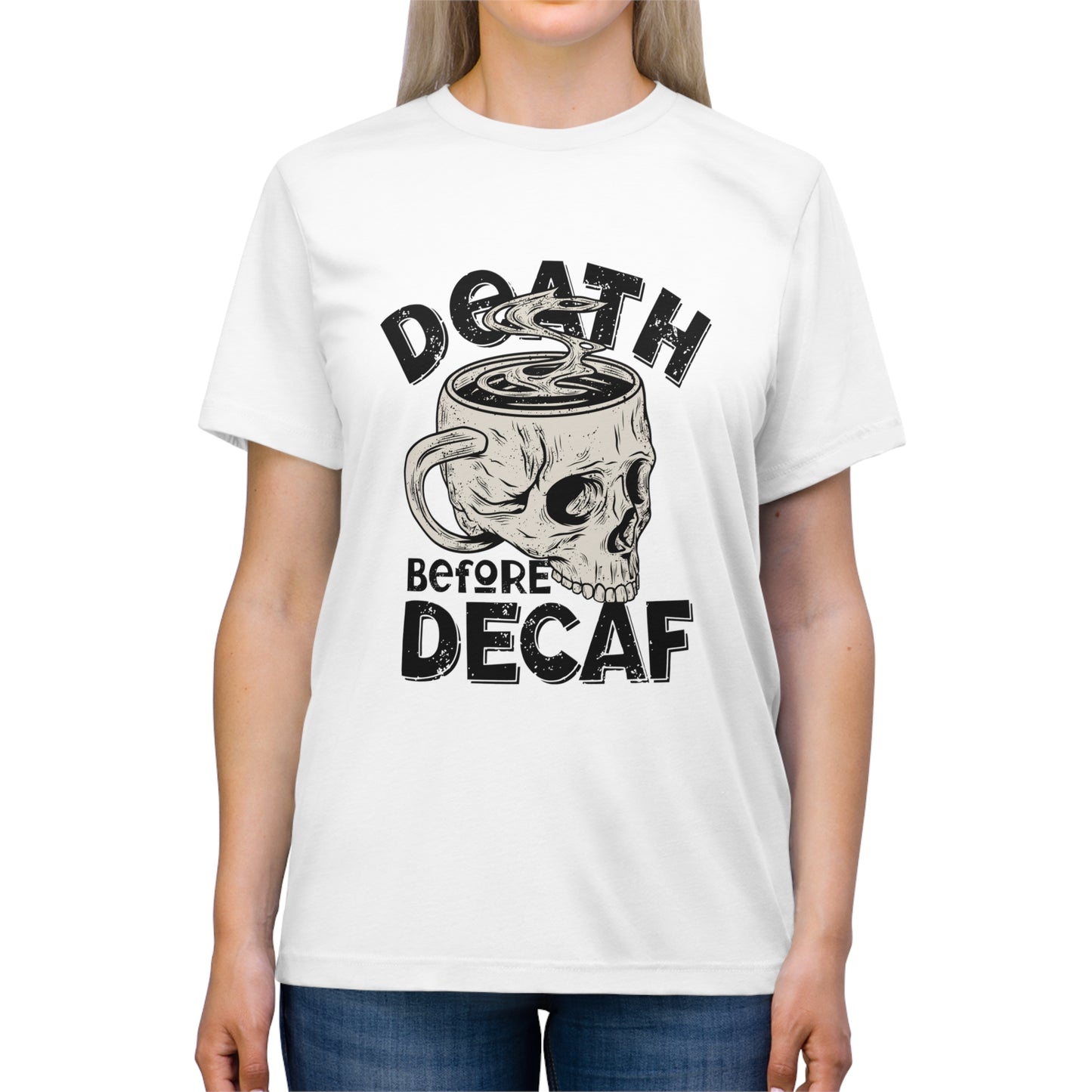Death Before Coffee Triblend Tee