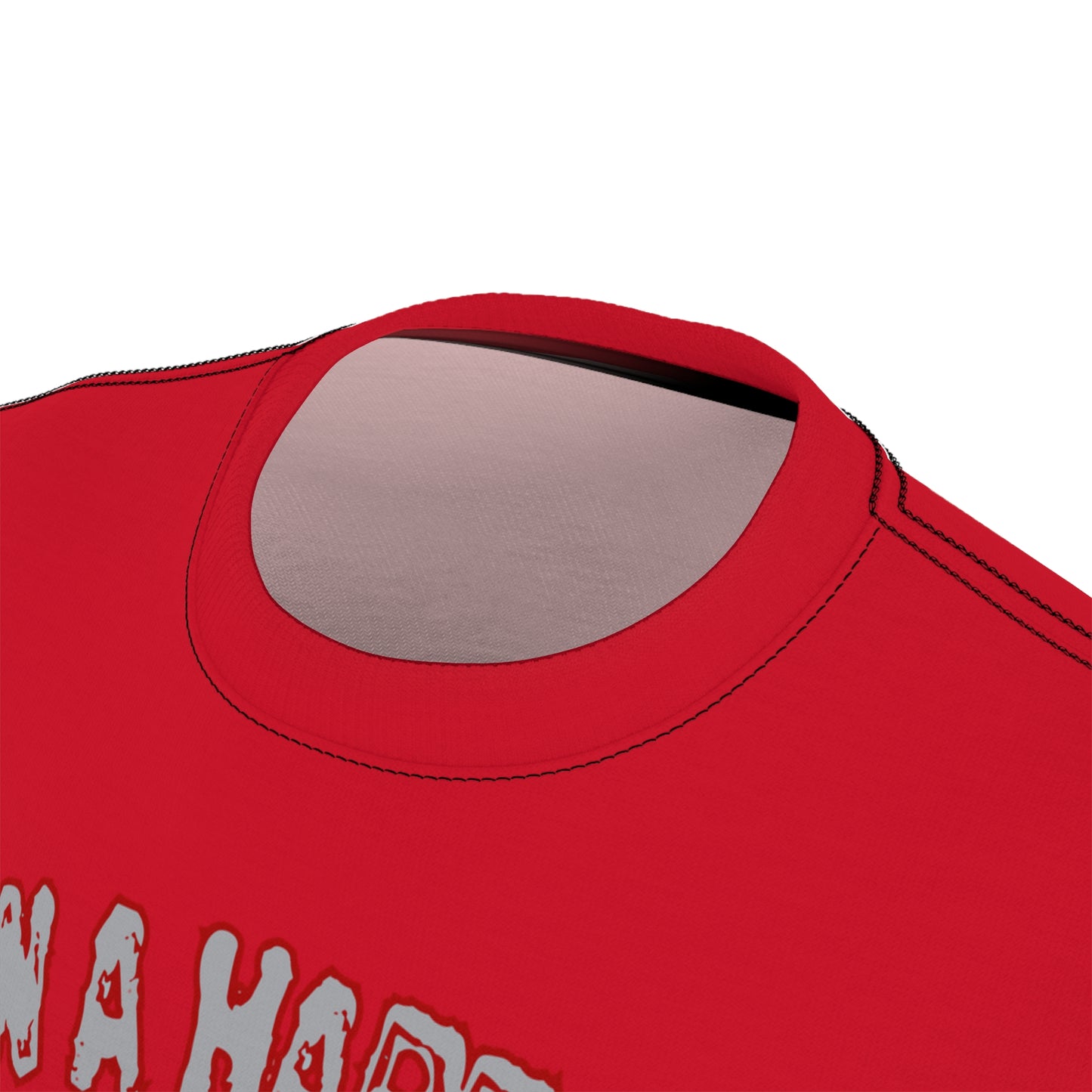 Unisex Graphic Tee - "Put on a Happy Face" Red Shirt for Bold Expressions