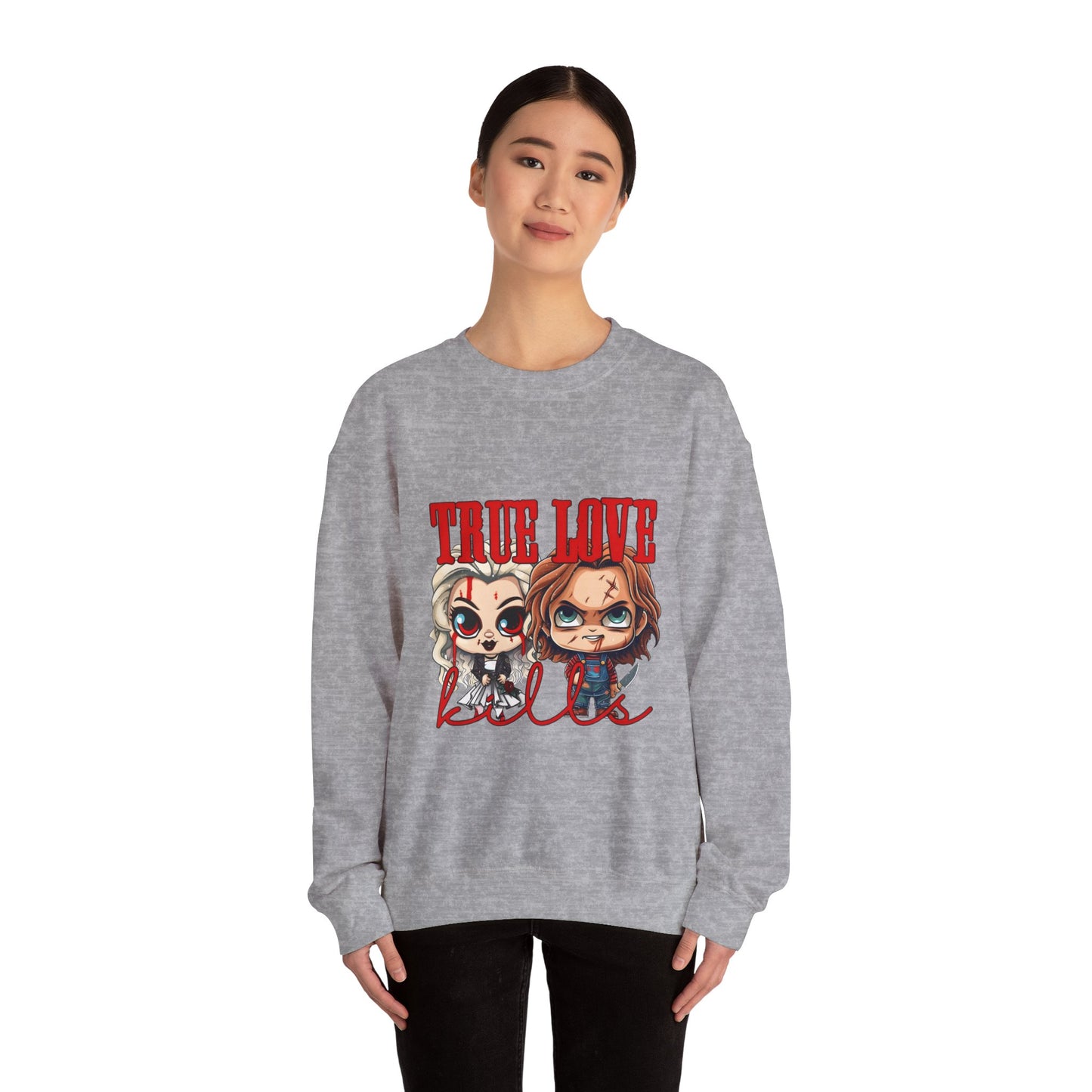 Chucky and bride Halloween Sweatshirt