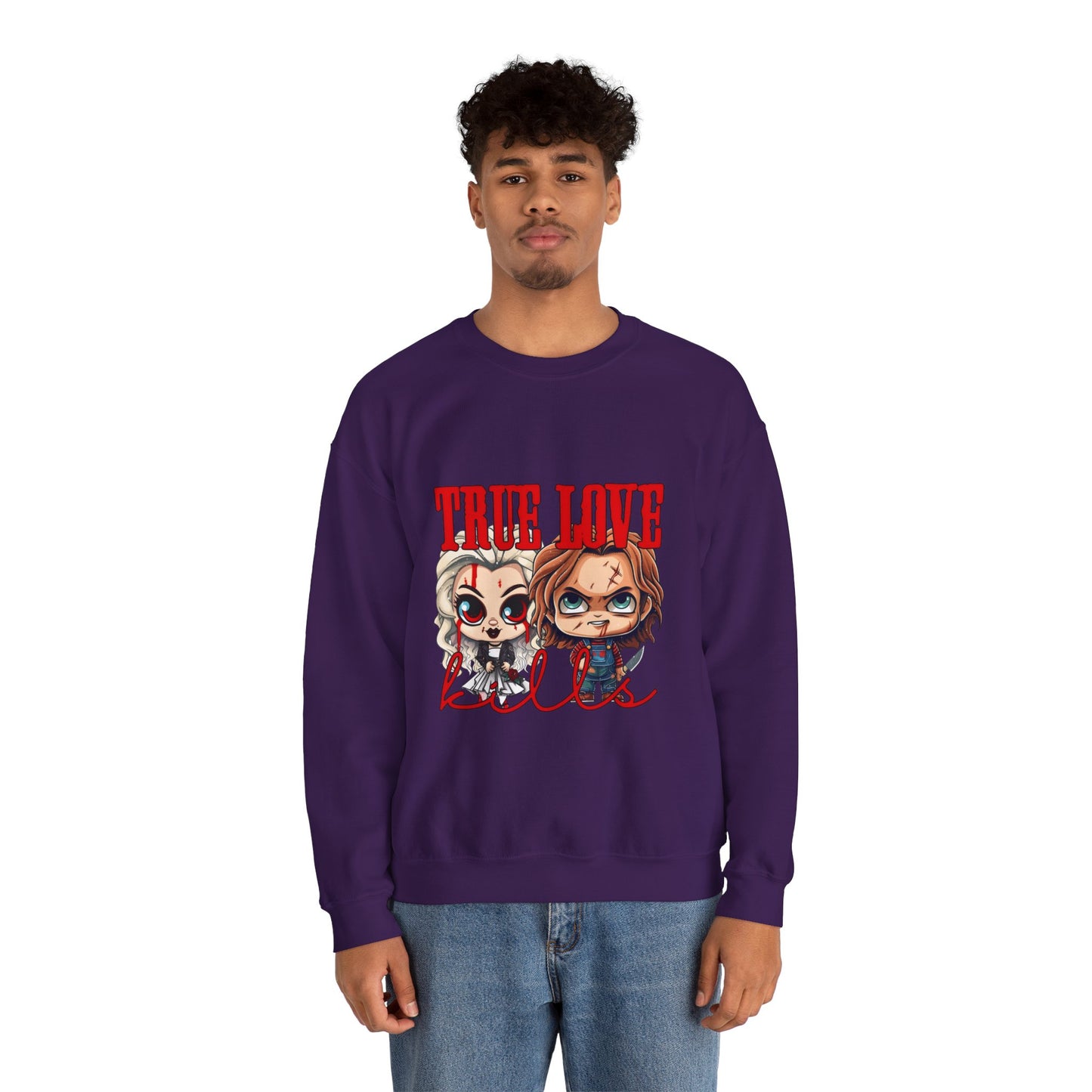 Chucky and bride Halloween Sweatshirt