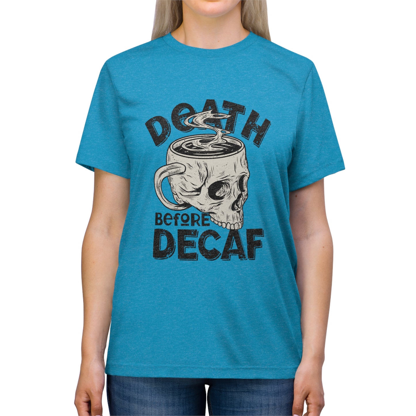 Death Before Coffee Triblend Tee