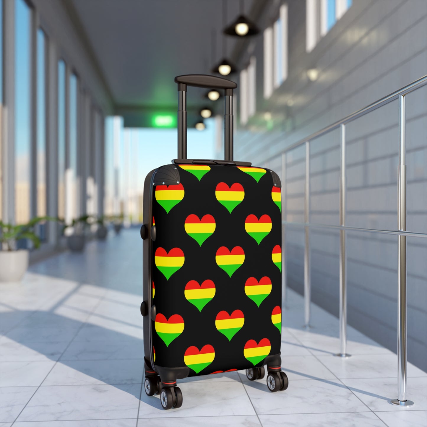 Rasta Hearts Suitcase