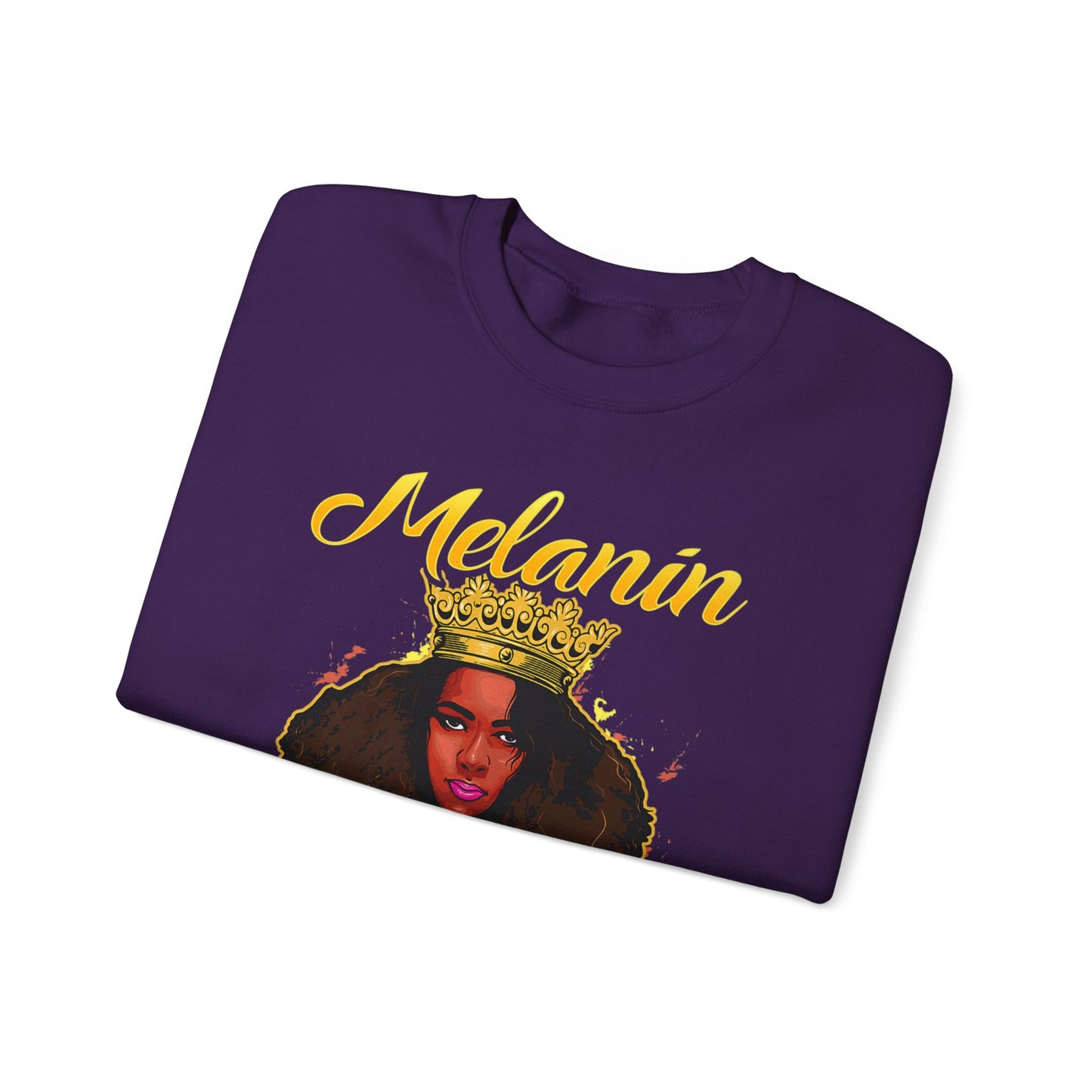 Melanin Queen Heavy Blend Crewneck Sweatshirt