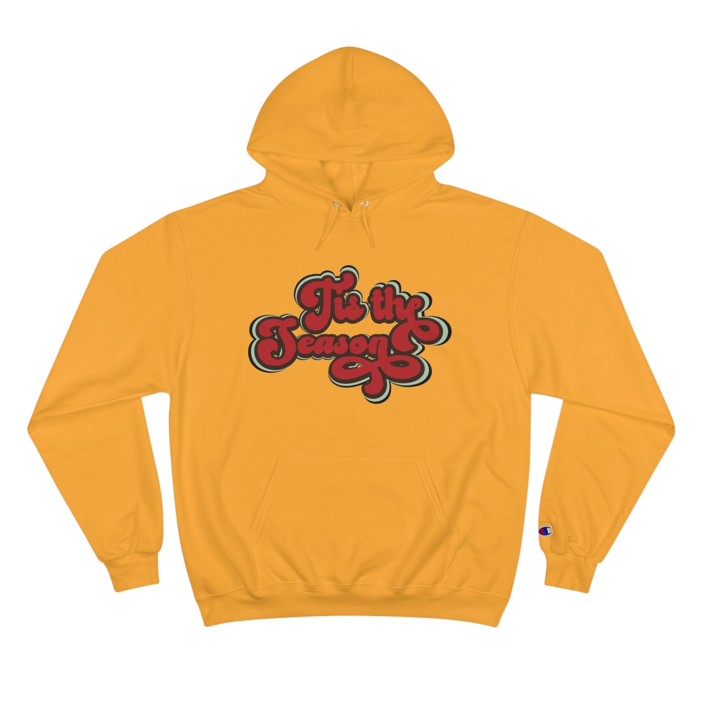 Festive Champion Hoodie - 'Tis the Season Christmas Sweatshirt