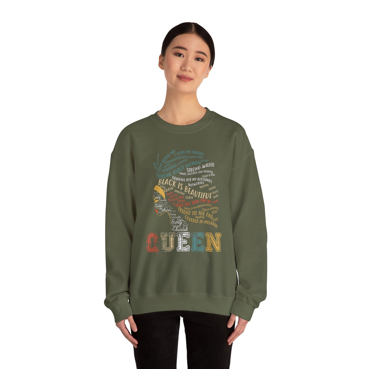 Queen Heavy Blend Crewneck Sweatshirt
