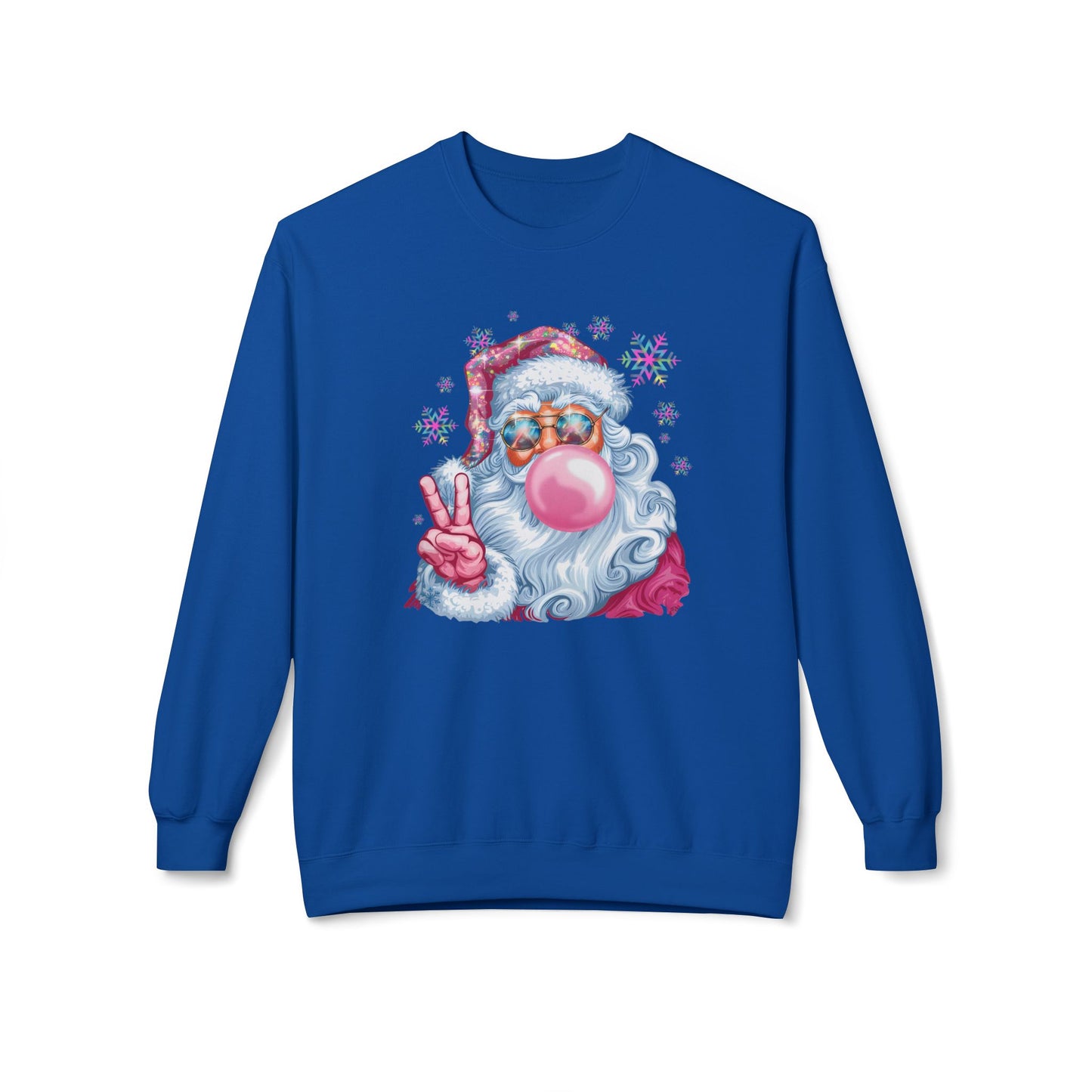 Santa Claus Midweight Softstyle Fleece Crewneck Sweatshirt