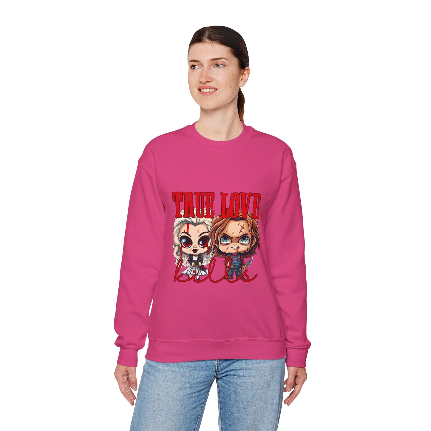 Chucky and bride Halloween Sweatshirt