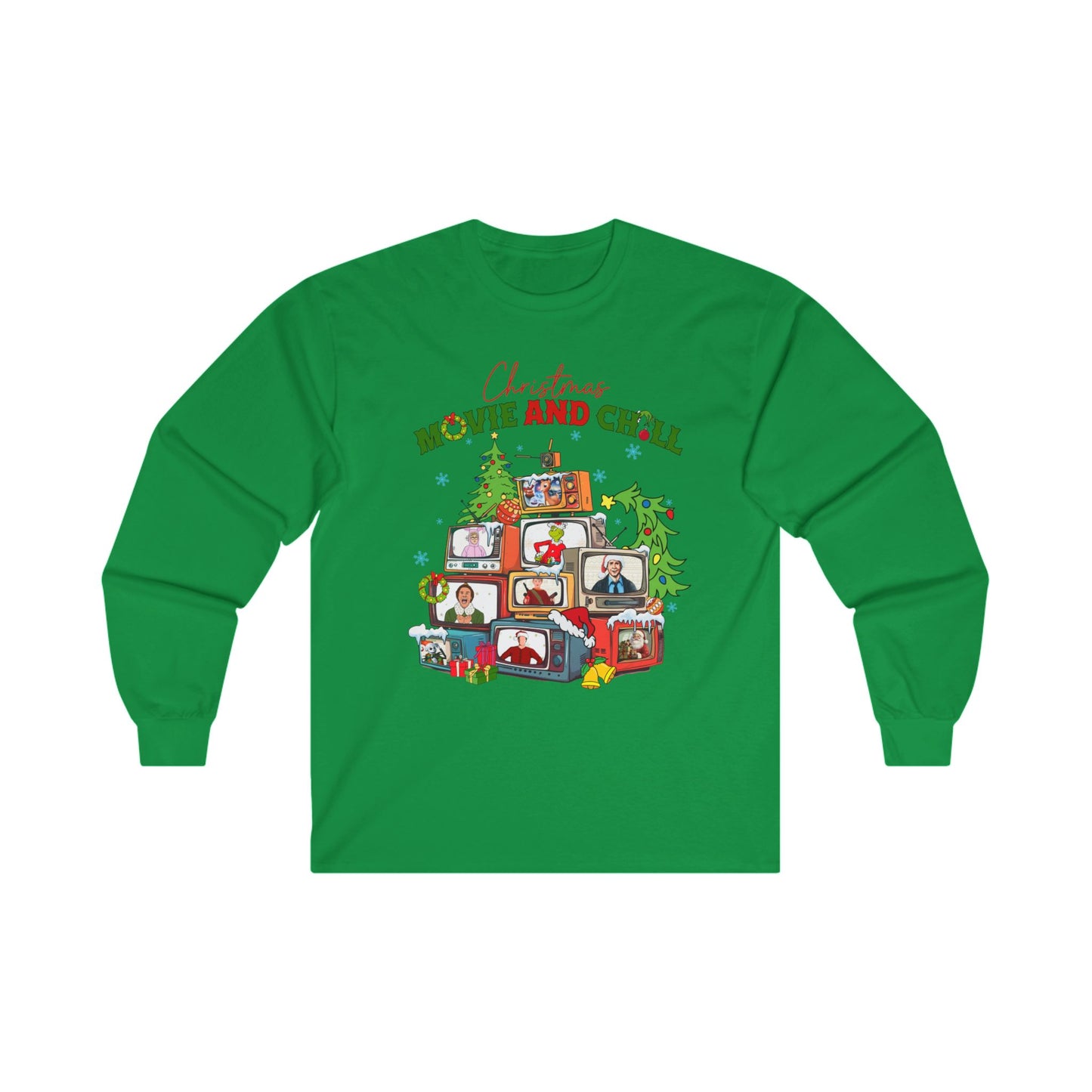 Christmas Movie and Chill Long Sleeve Tee