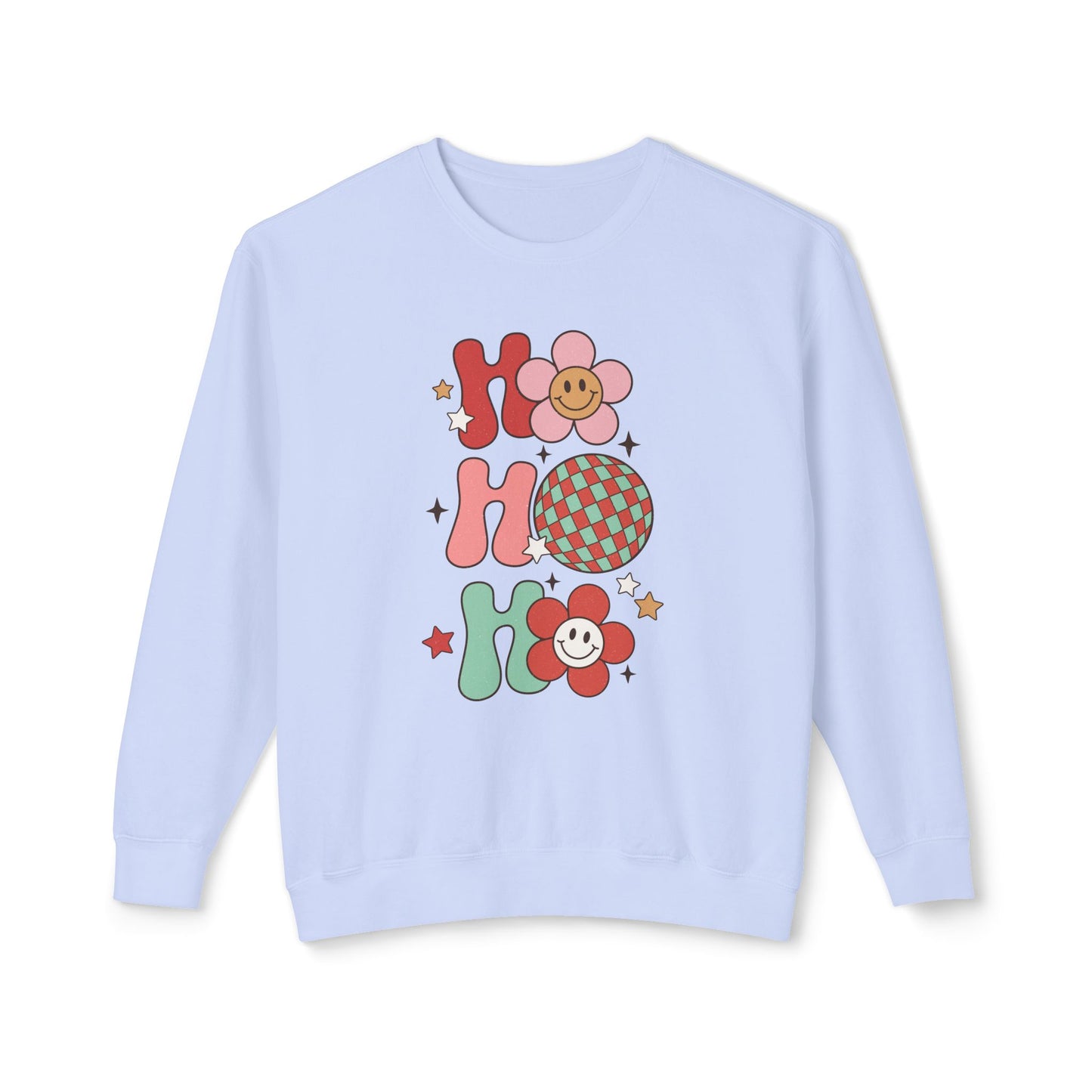 Festive Unisex Crewneck Sweatshirt - 'Ho Ho Ho' & 'Holly Jolly Babe' Design