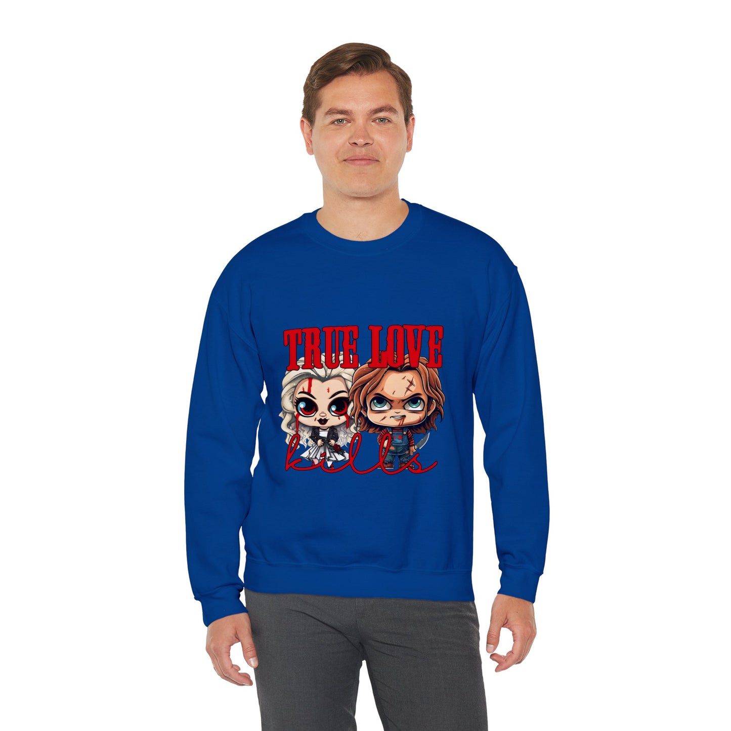Chucky and bride Halloween Sweatshirt