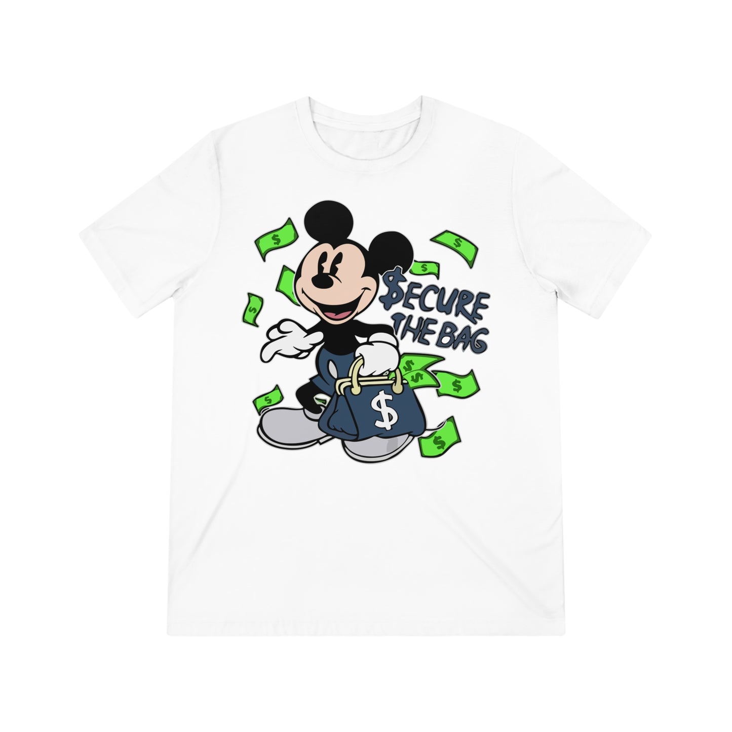 Disney Mickey Mouse 'Secure The Bag' Unisex Triblend Tee