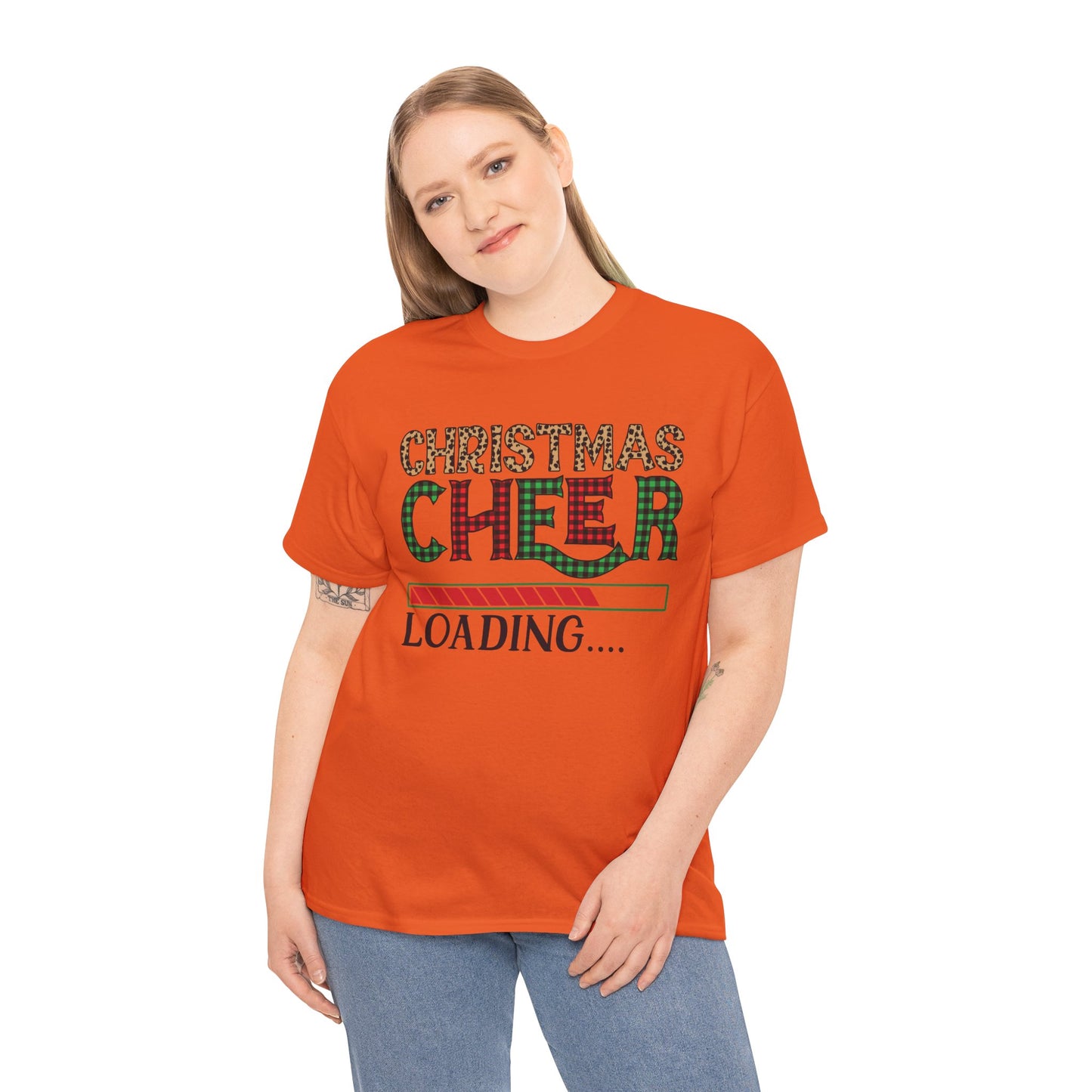 Christmas Cheer Loading Unisex Heavy Cotton Tee