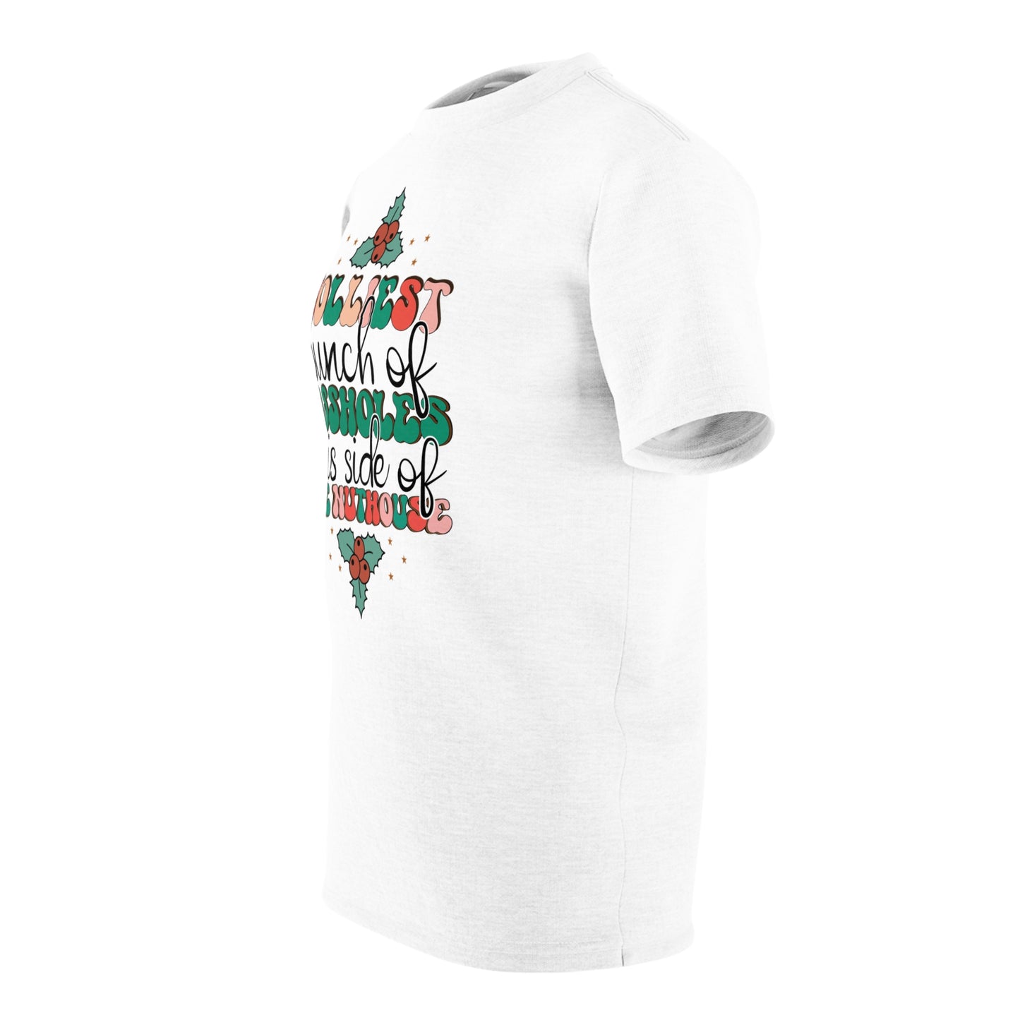 Hilarious Holiday Unisex Tee - 'Jolliest Bunch of Assholes This Side of the Inn'
