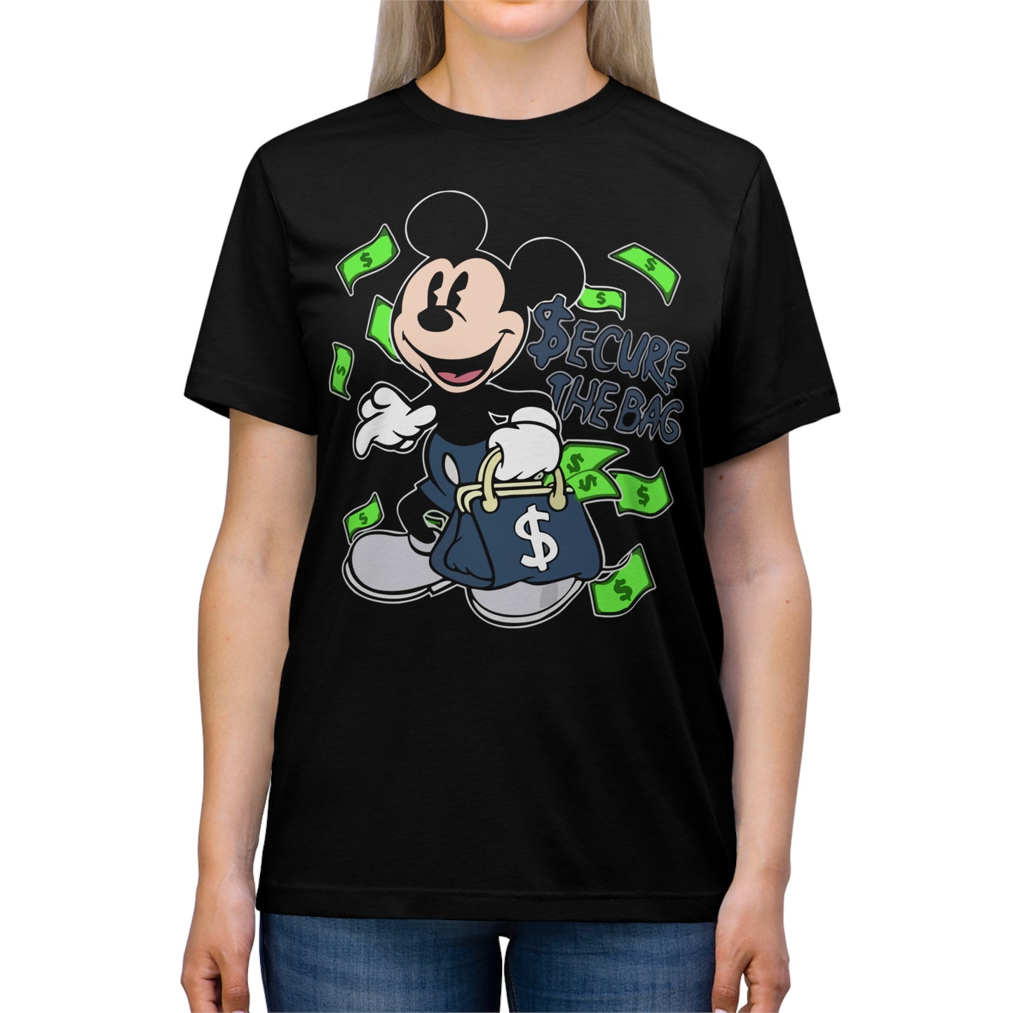 Disney Mickey Mouse 'Secure The Bag' Unisex Triblend Tee