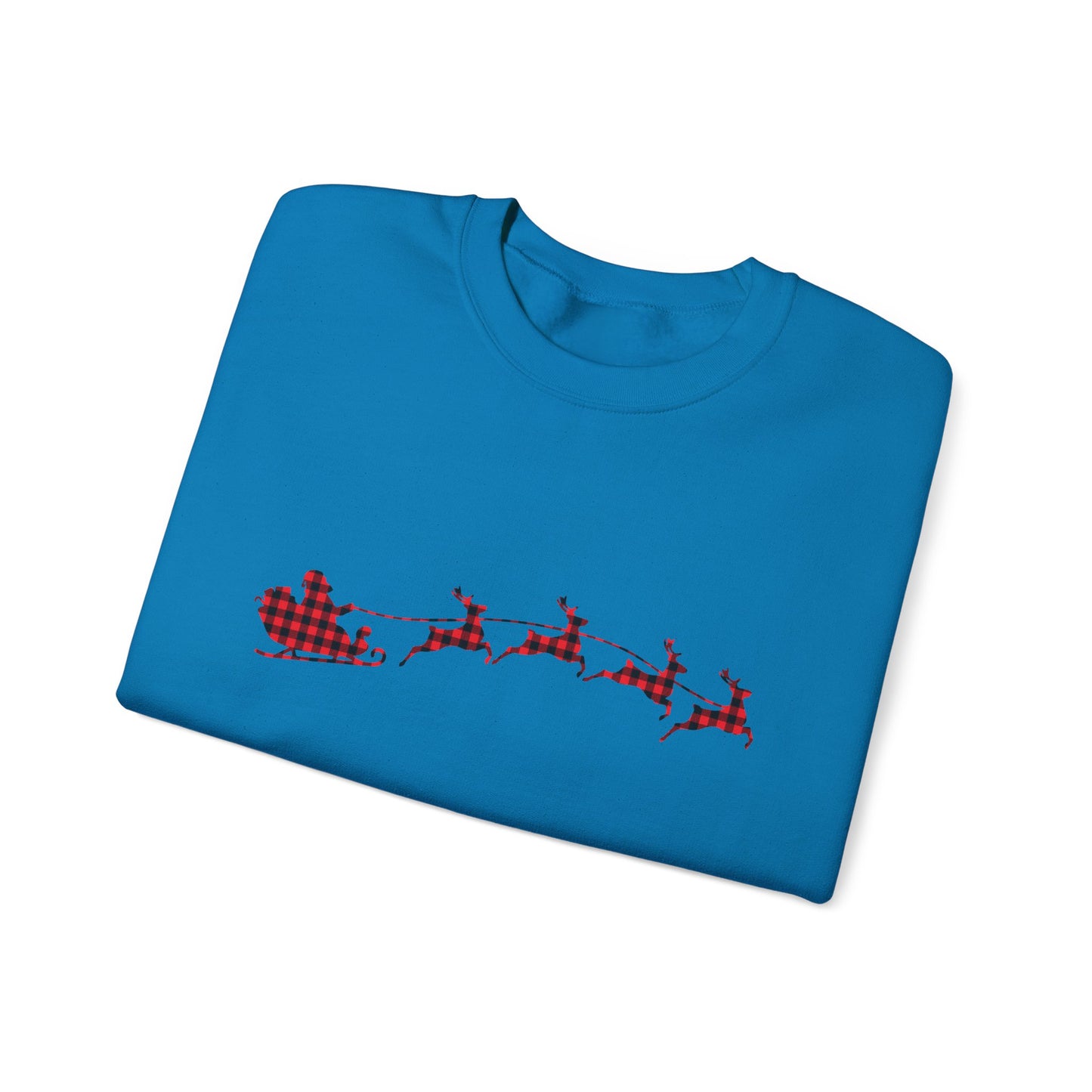 Unisex Christmas Crewneck Sweatshirt - Rudolph & Santa's Reindeer Treats Design