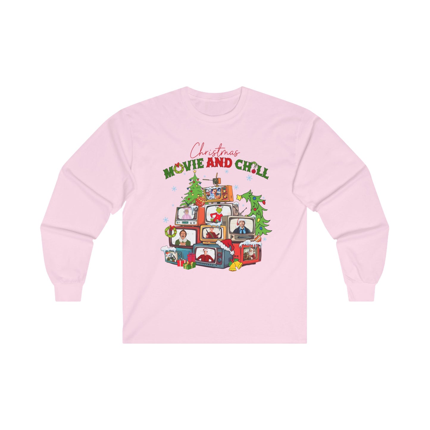 Christmas Movie and Chill Long Sleeve Tee