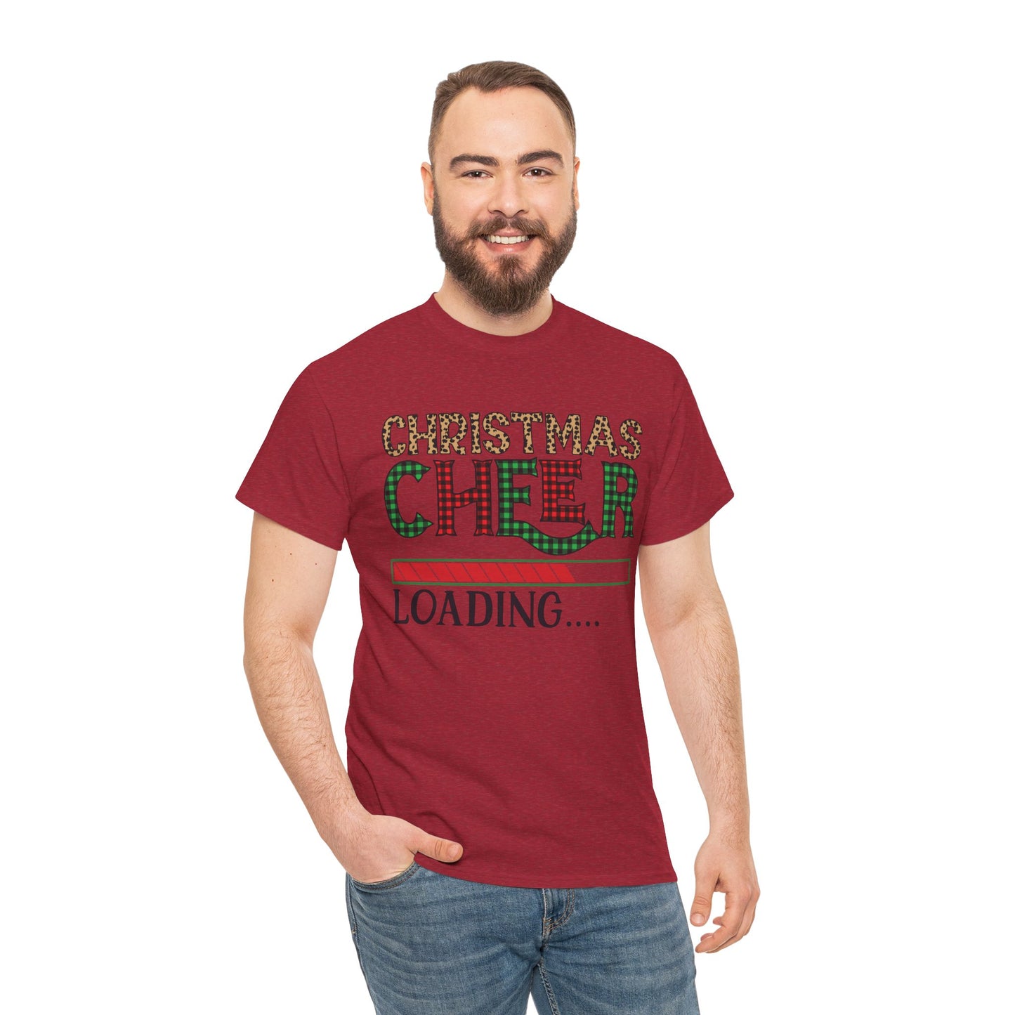 Christmas Cheer Loading Unisex Heavy Cotton Tee