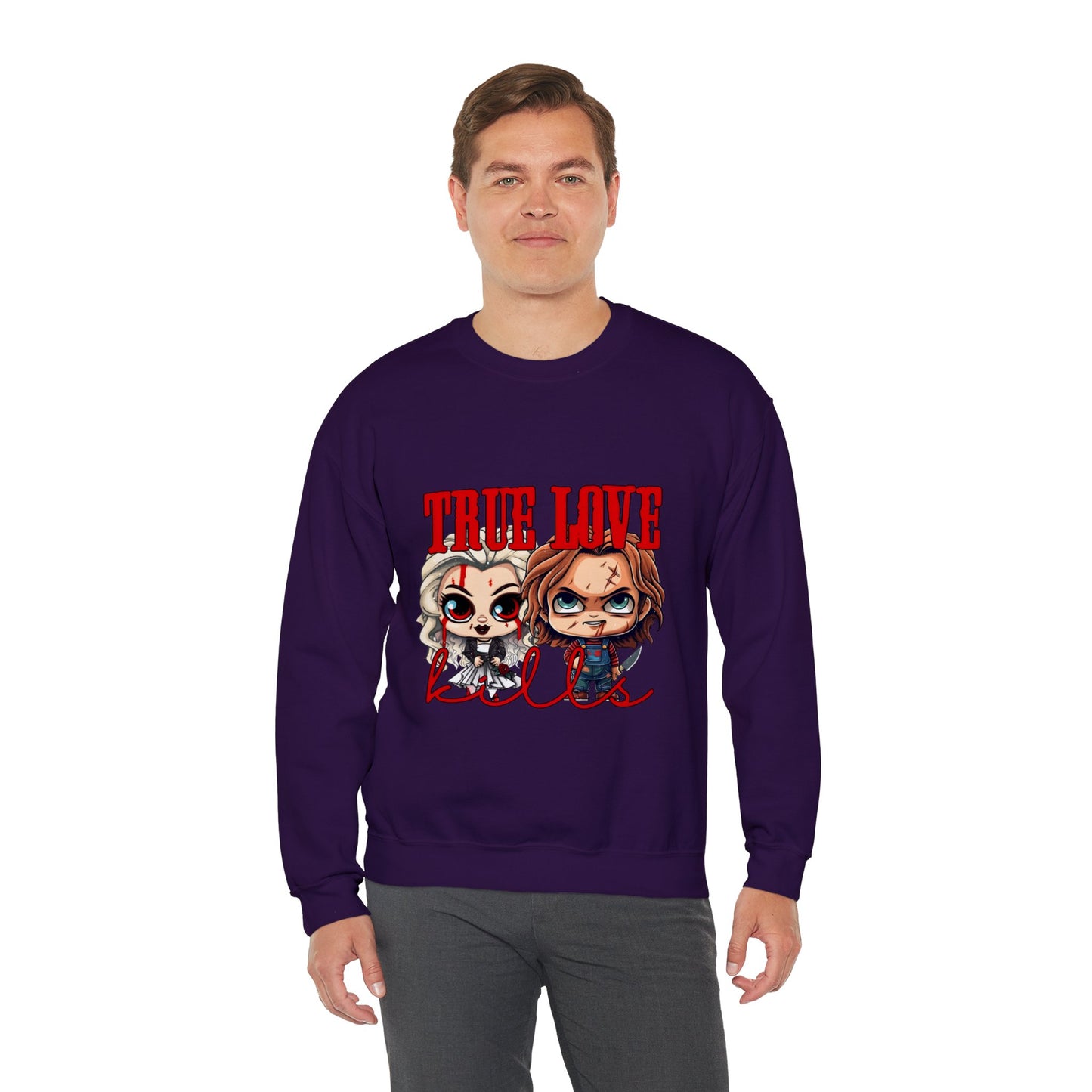 Chucky and bride Halloween Sweatshirt