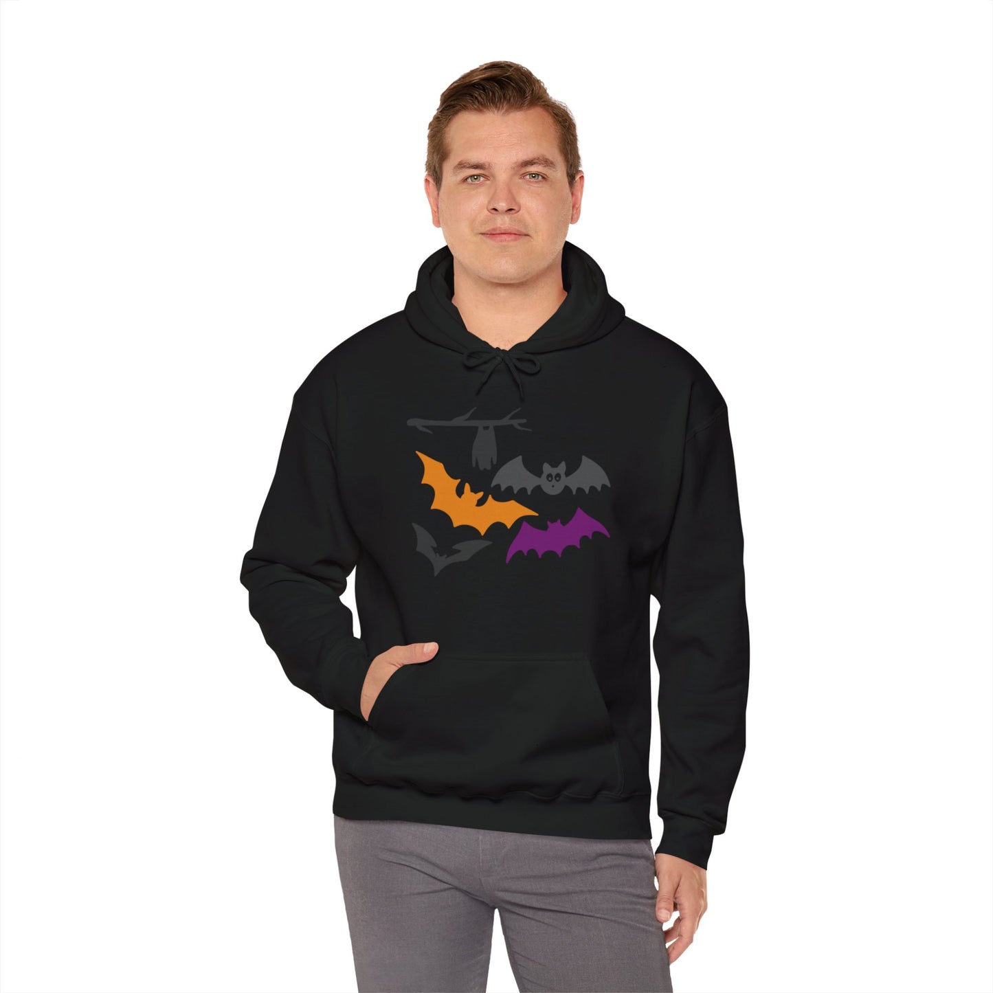 Halloween Bats Heavy Blend™ Hooded Sweatshirt