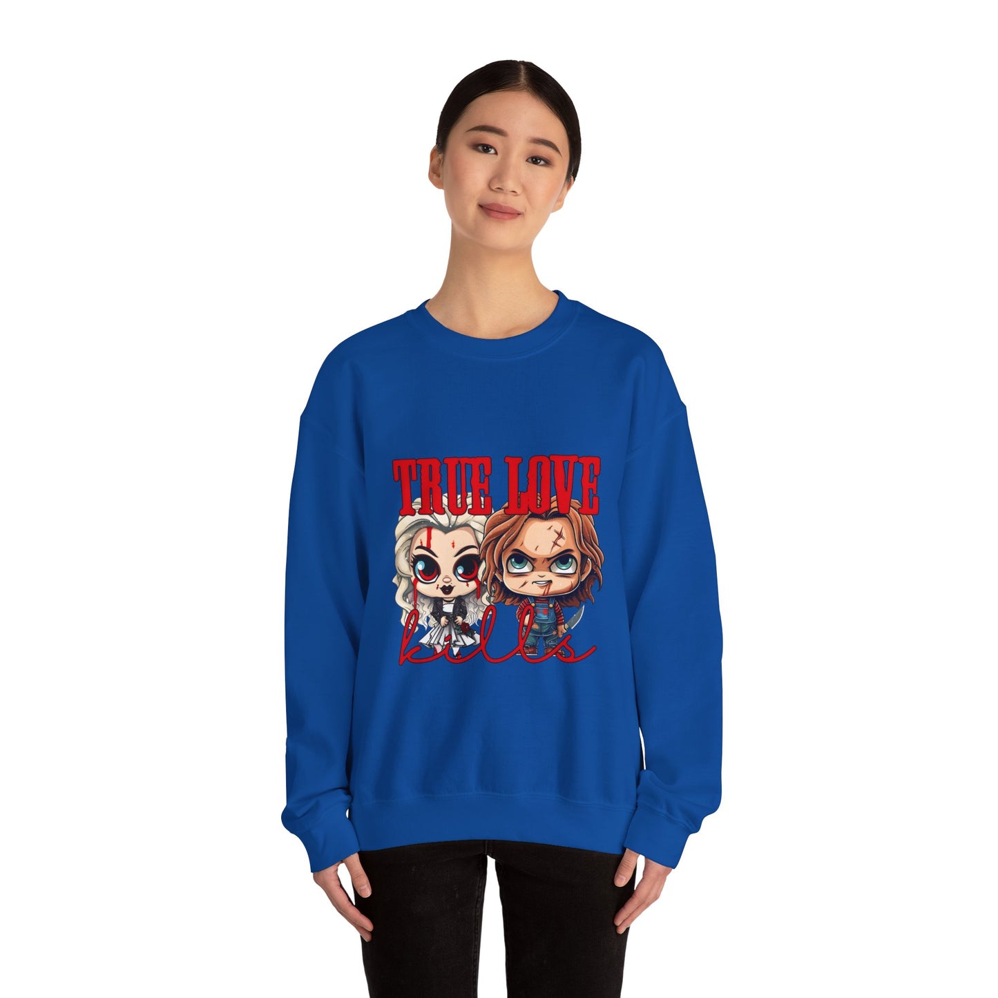 Chucky and bride Halloween Sweatshirt