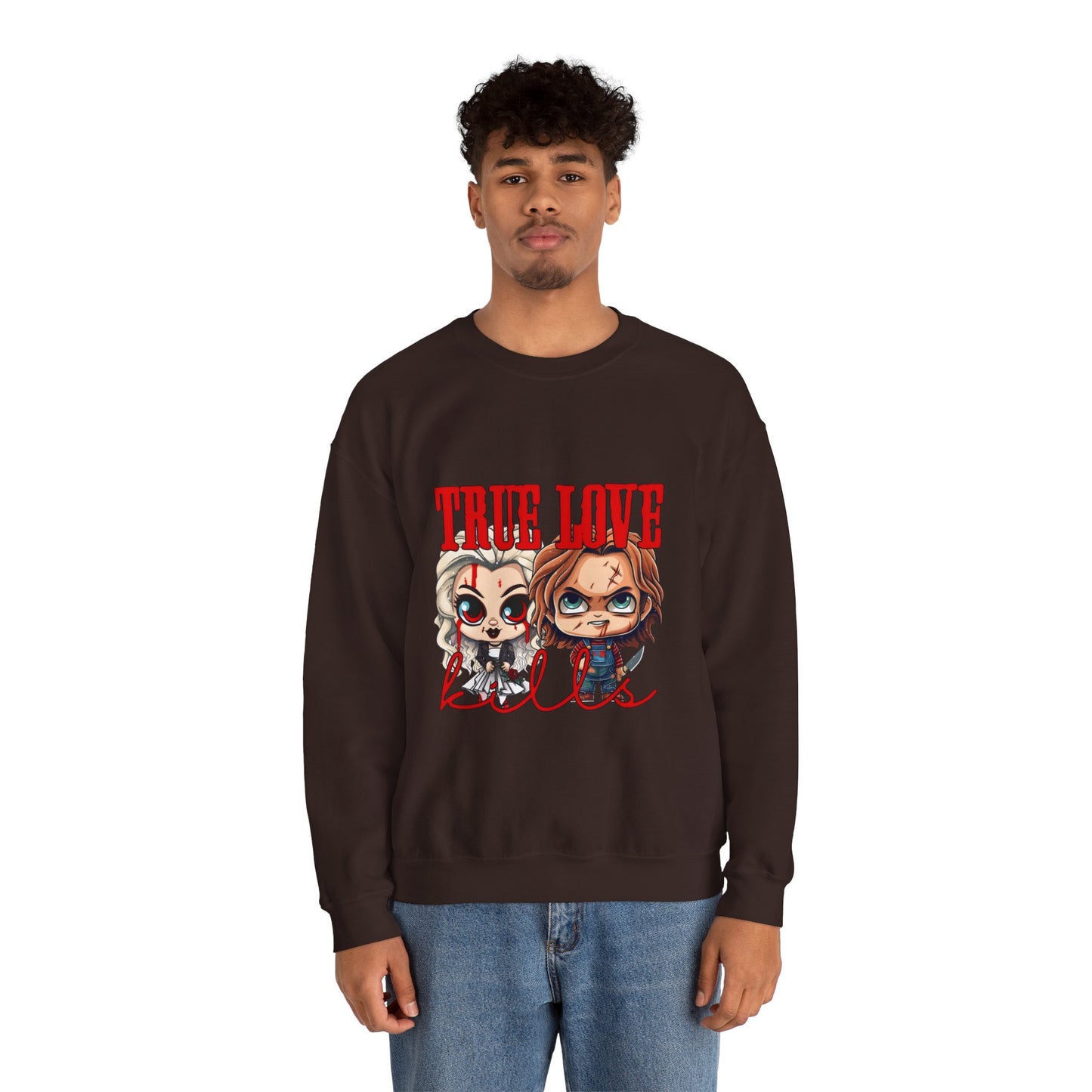 Chucky and bride Halloween Sweatshirt